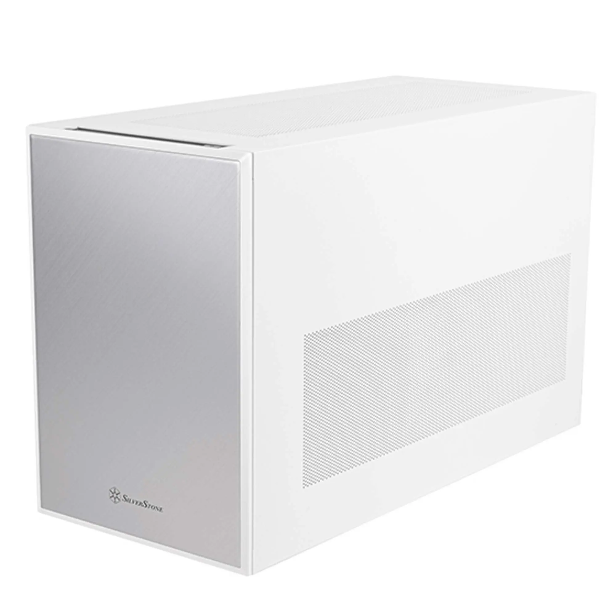 Silverstone Sugo 17, Case Cubico, Mini - Bianco
