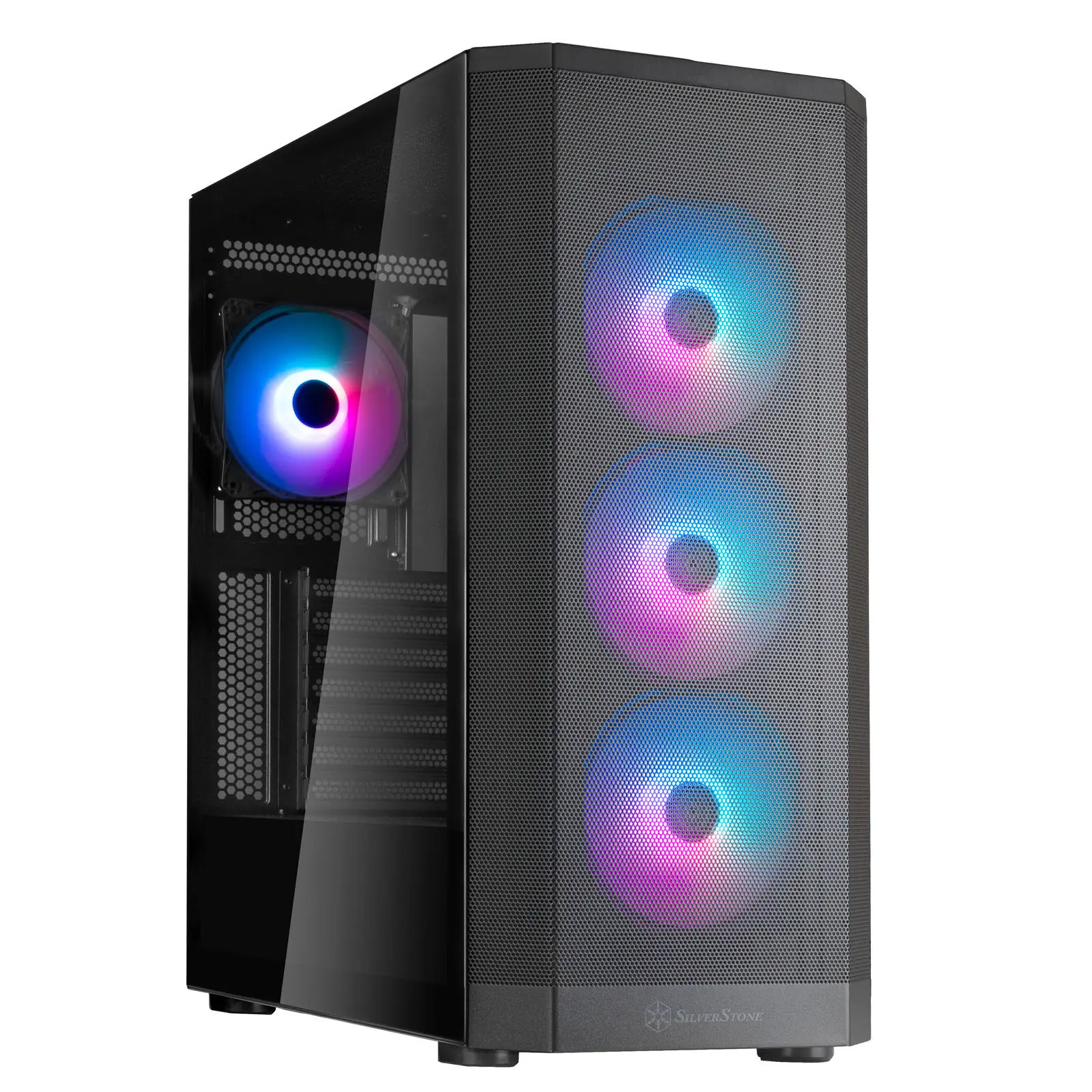 Silverstone FARA 514X, ARGB, Tempered Glass - Nero