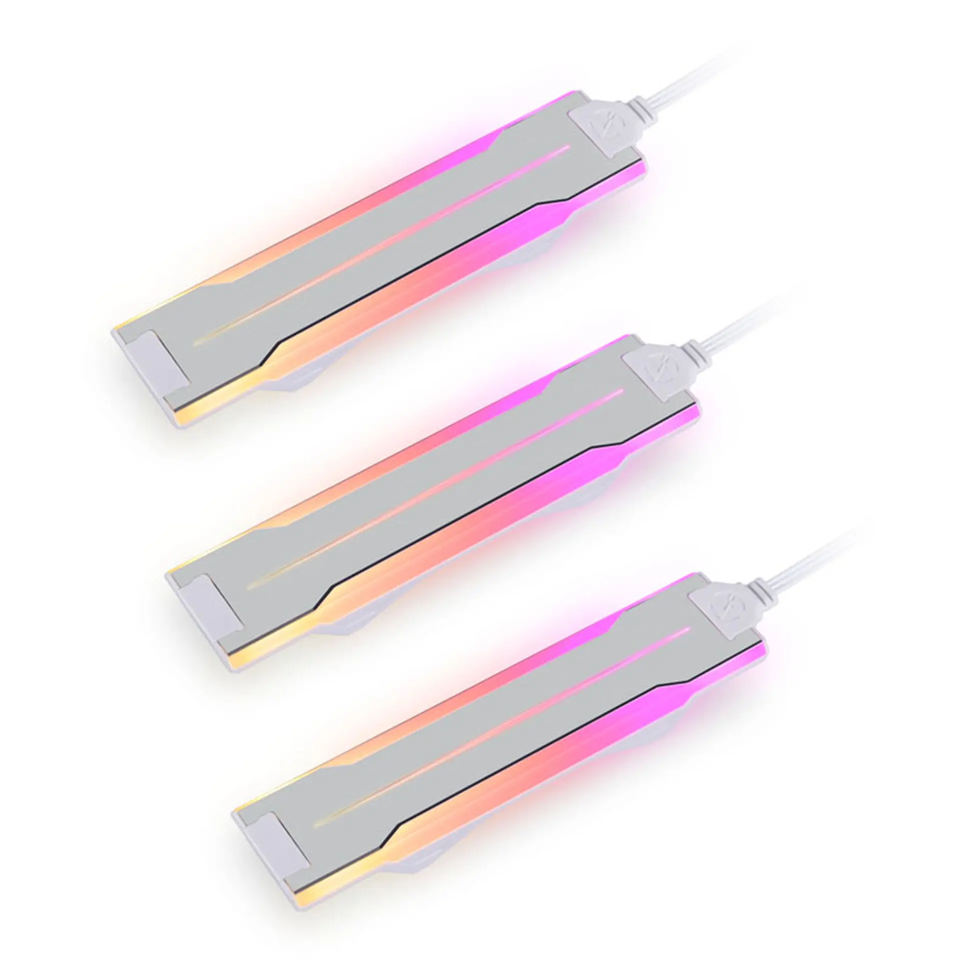 Lian Li UNI FAN P28 Striscia aRGB laterale - 3 Pezzi - bianco