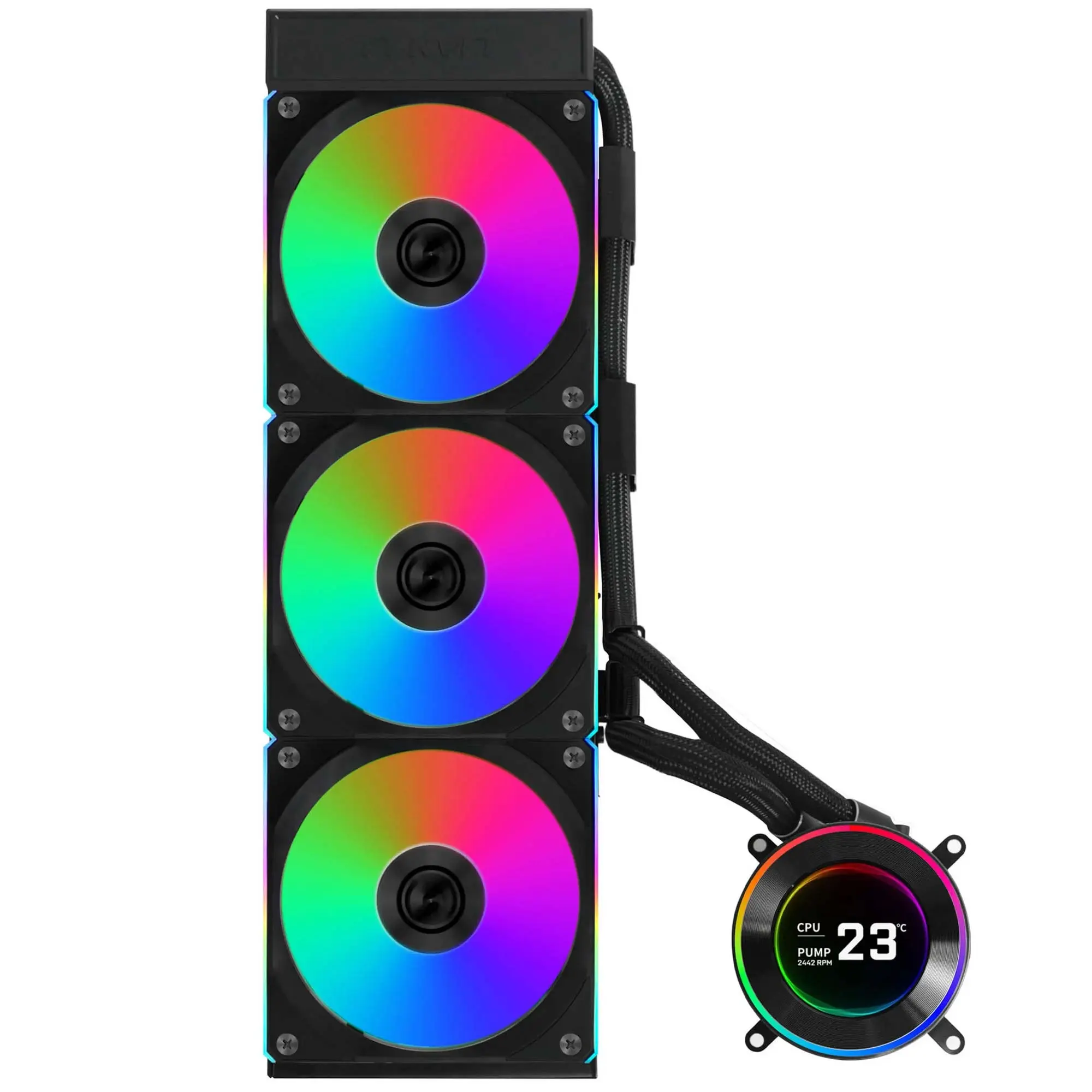 Lian Li HydroShift II LCD-C 360CL AIO Water Cooler, ARGB - Nero