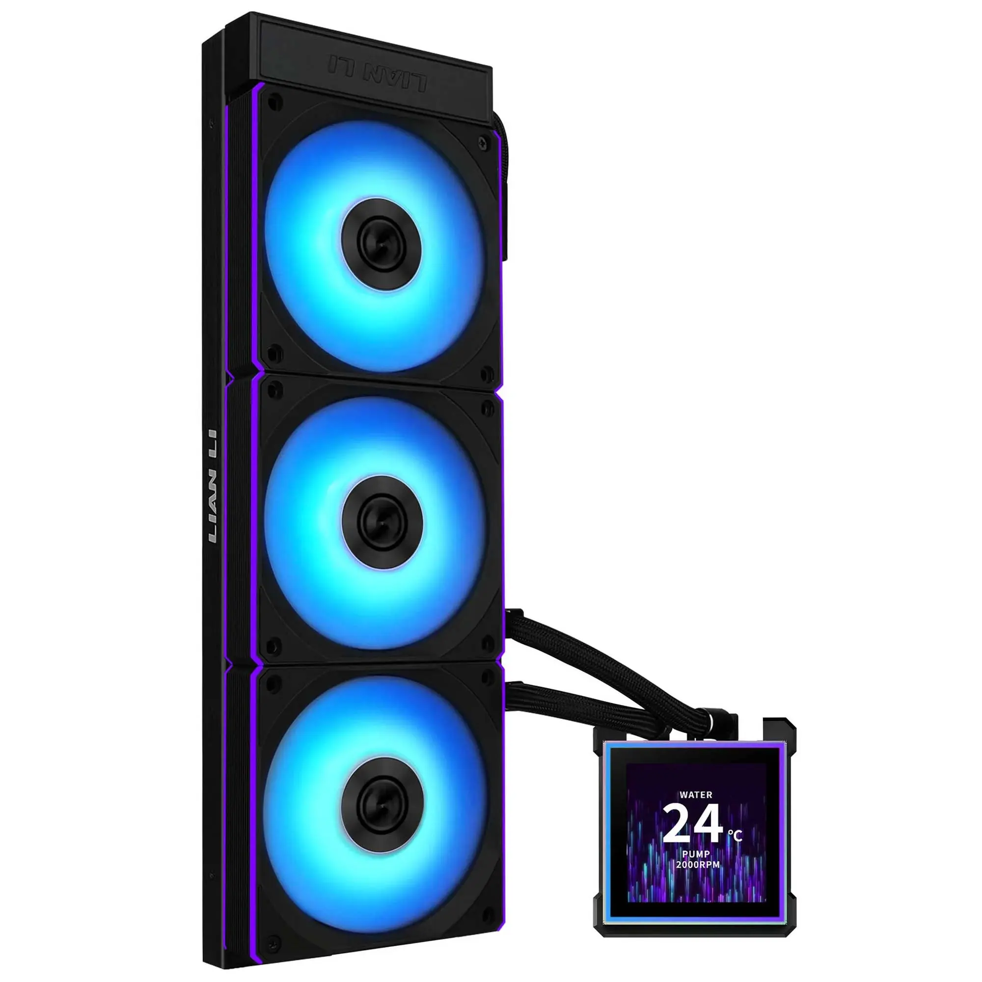 Lian Li HydroShift II LCD-S 360CL AIO Water Cooler, ARGB - Nero
