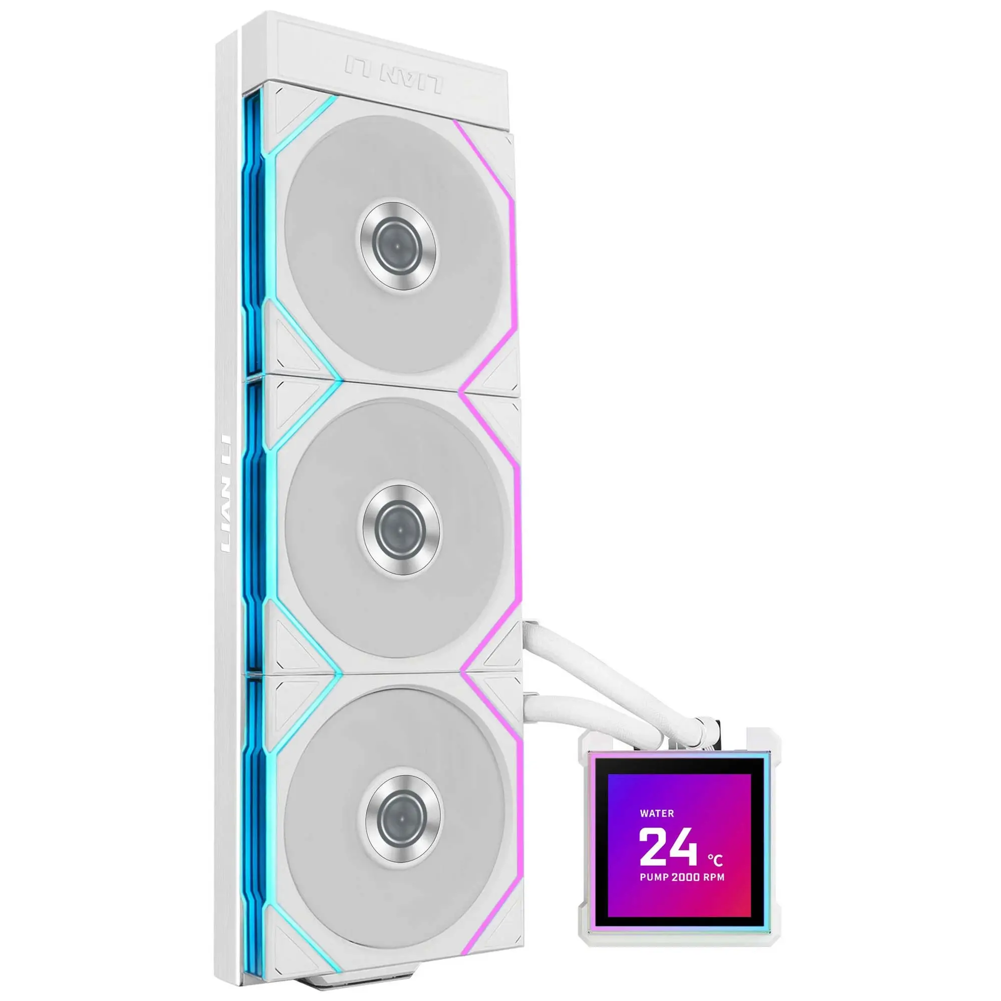 Lian Li HydroShift II LCD-S 360TL AIO Water Cooler, ARGB - Bianco