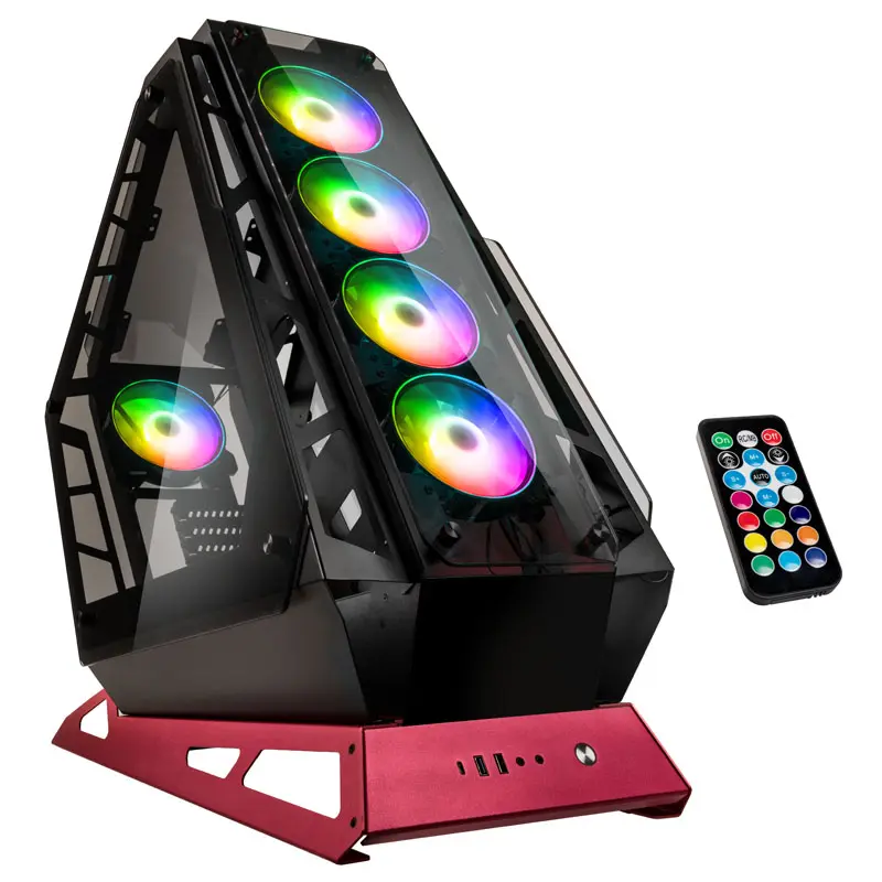 Kolink Big Chungus ARGB Aluminium Showcase - Nero/Rosso