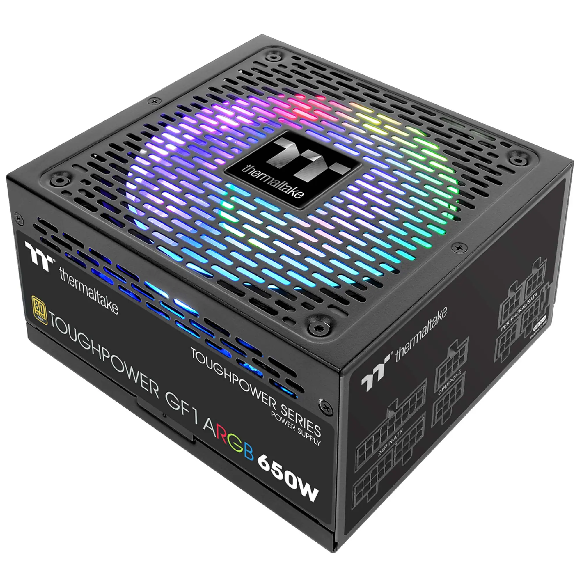 Thermaltake Toughpower GF1 A-RGB 80 Plus Gold PSU, Modulare - 650 Watt