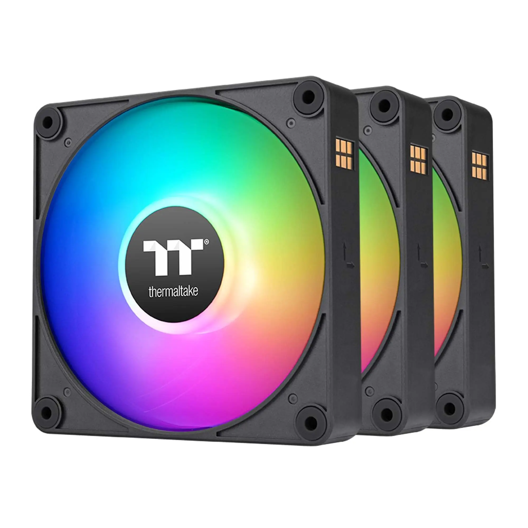 Thermaltake CT120 EX ARGB Sync PC Cooling Fan, 120mm, Nero - Kit 3 Pezzi