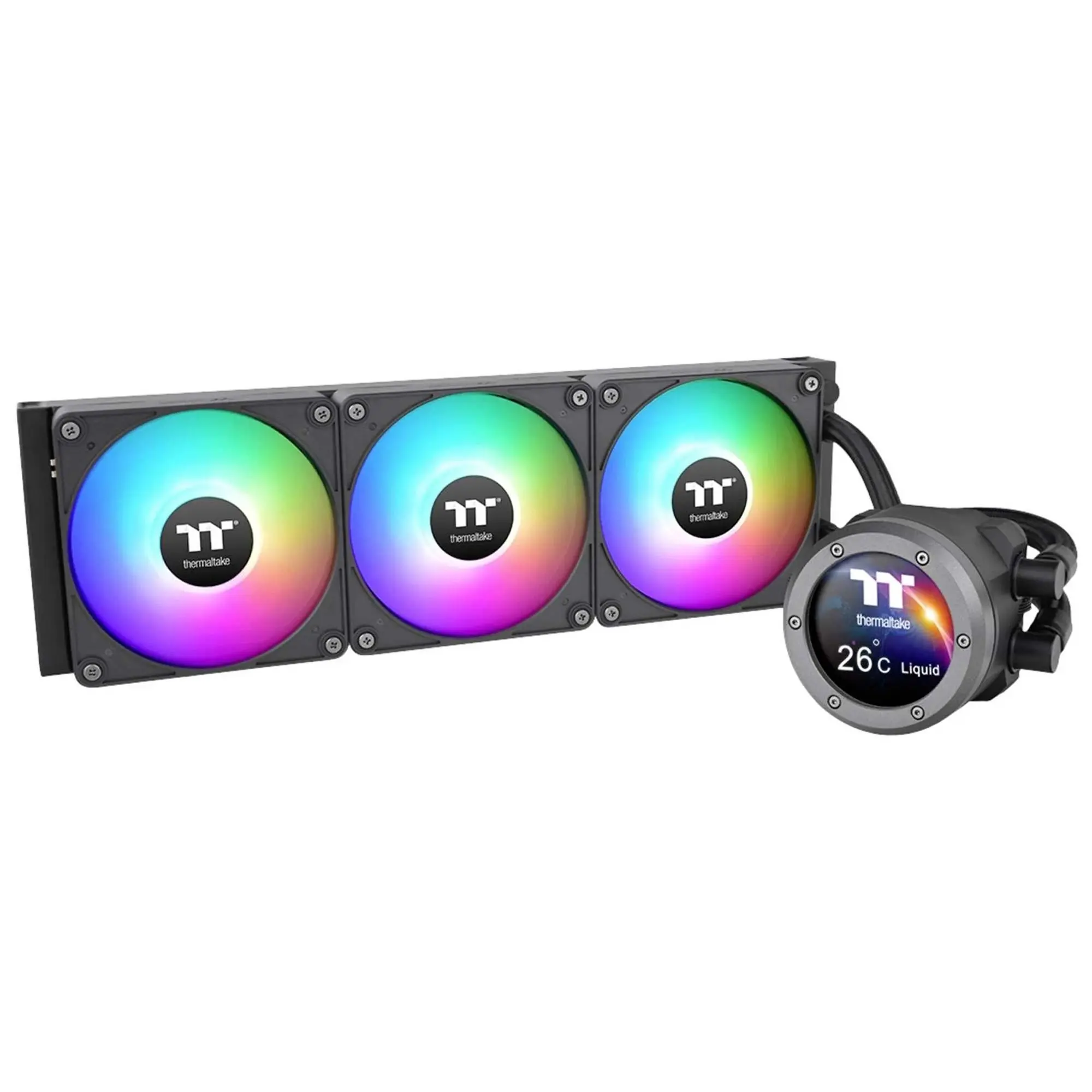 Thermaltake TH360 V2 Ultra EX ARGB Sync Complete Cooling Solution, LCD, Nero - 360mm