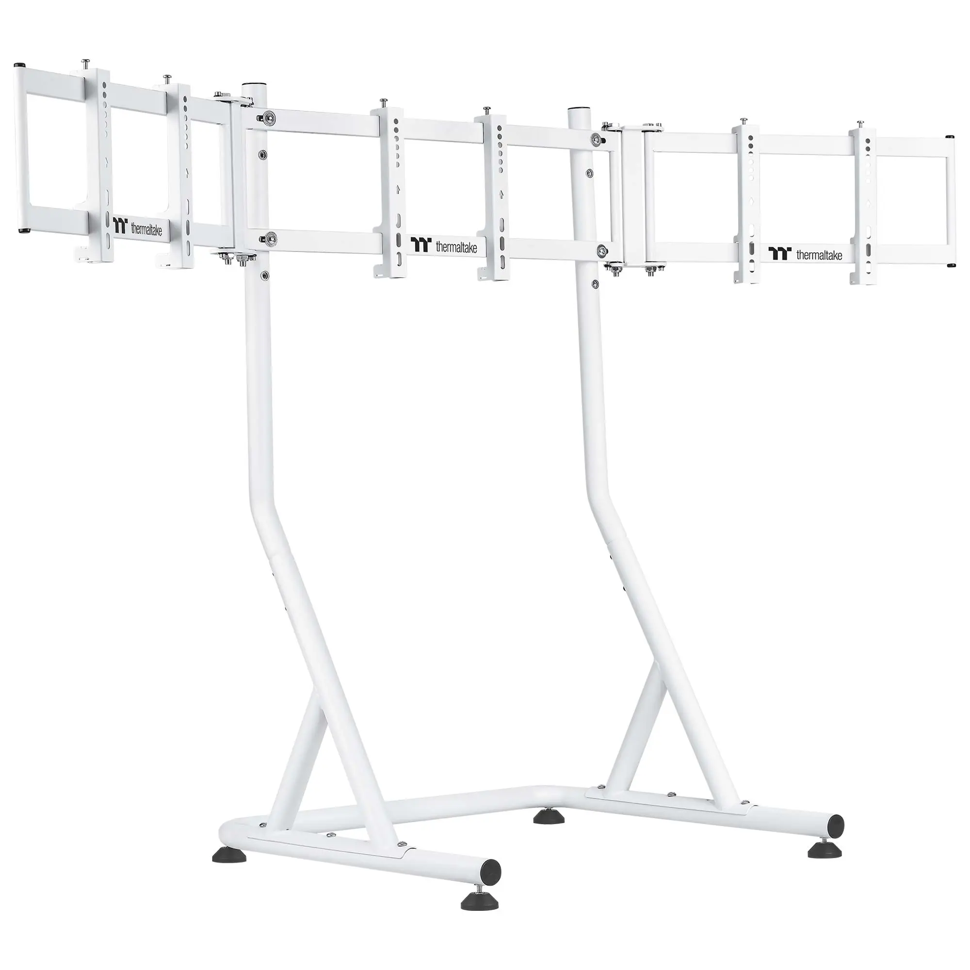 Thermaltake Triplo Supporto Da Corsa per Monitor - Bianco