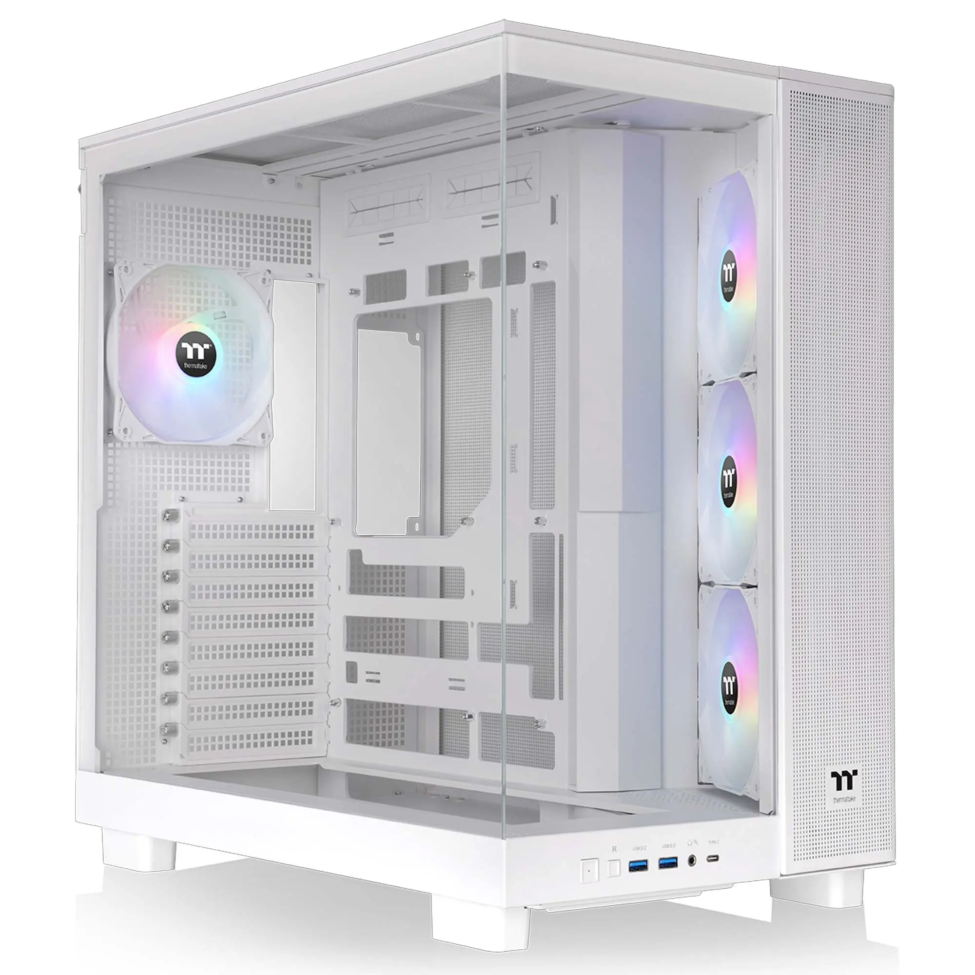 Thermaltake View 380 XL TG ARGB, Vetro Temperato - Bianco