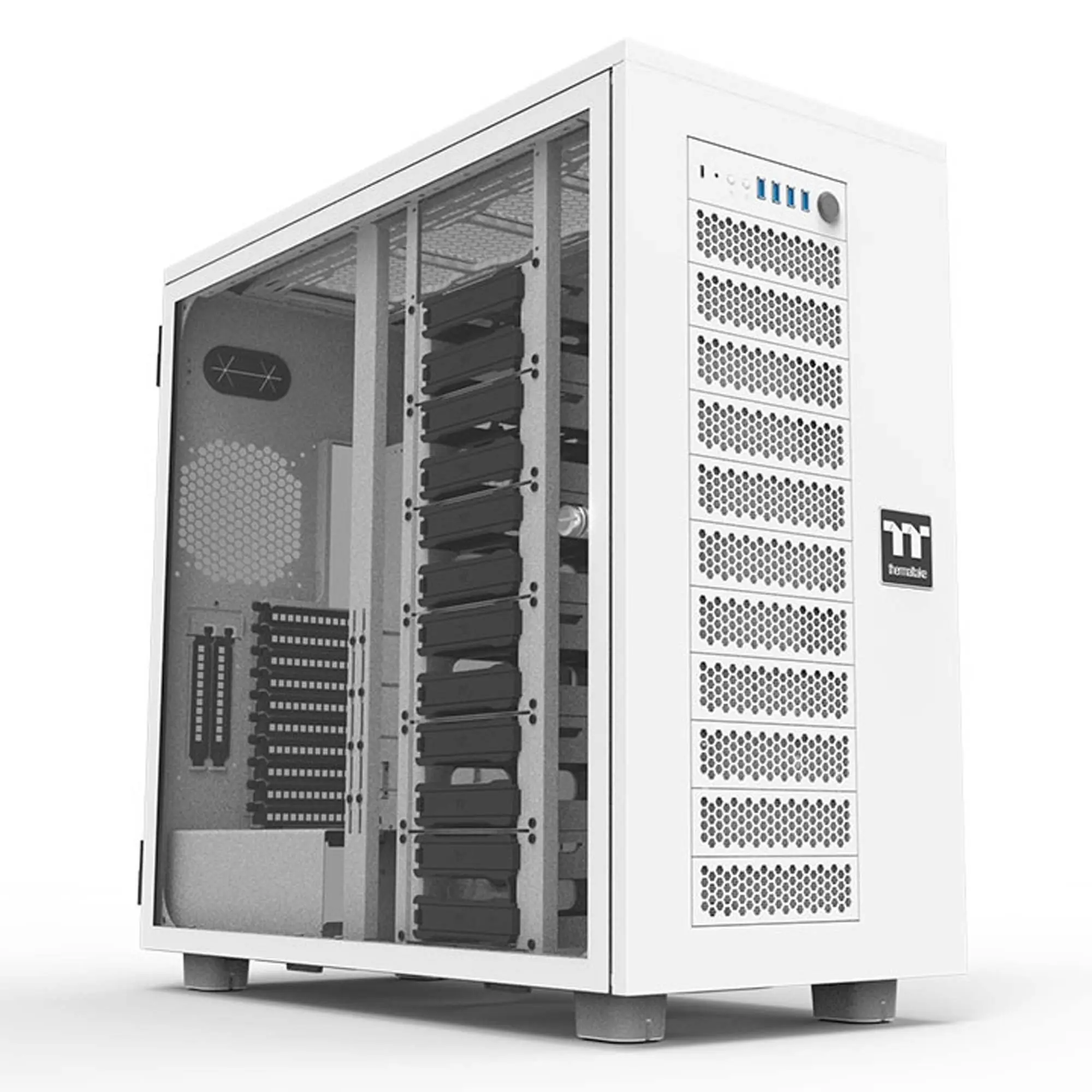Thermaltake AX700 TG, Vetro Temperato - Bianco