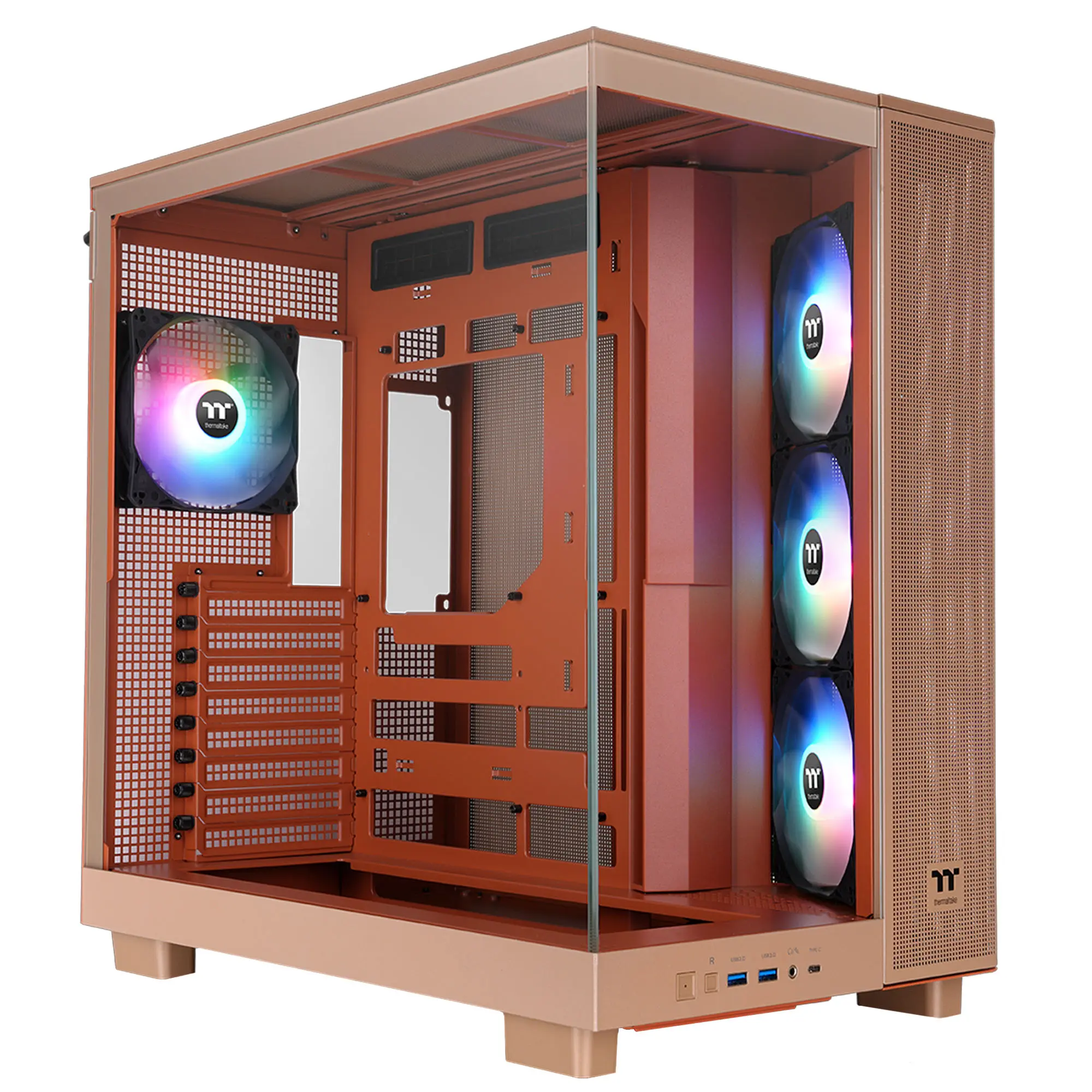 Thermaltake View 380 XL TG ARGB, Vetro Temperato - Gravel Sand