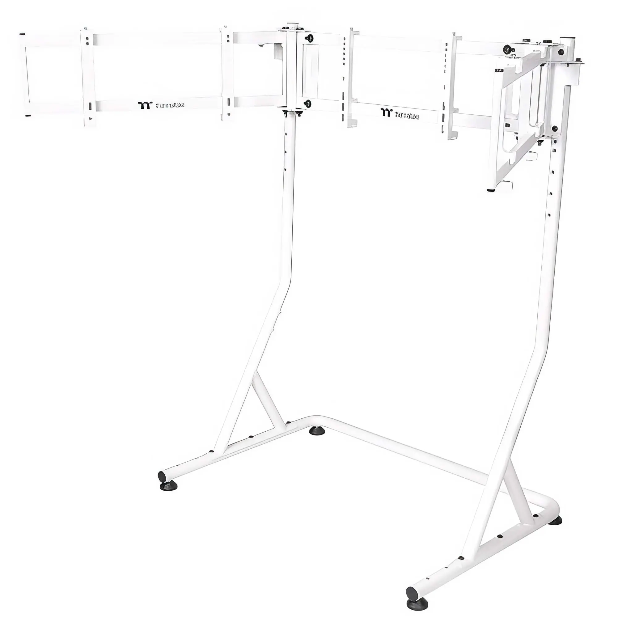 Thermaltake Triplo Supporto Da Corsa PRO per Monitor - Bianco
