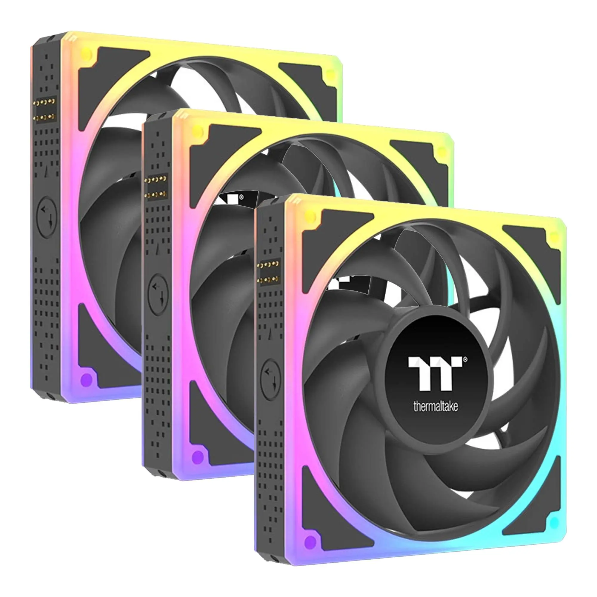 Thermaltake ToughFan EX120 ARGB Sync PC Cooling Fan, 120mm, Nero - Kit 3 Pezzi