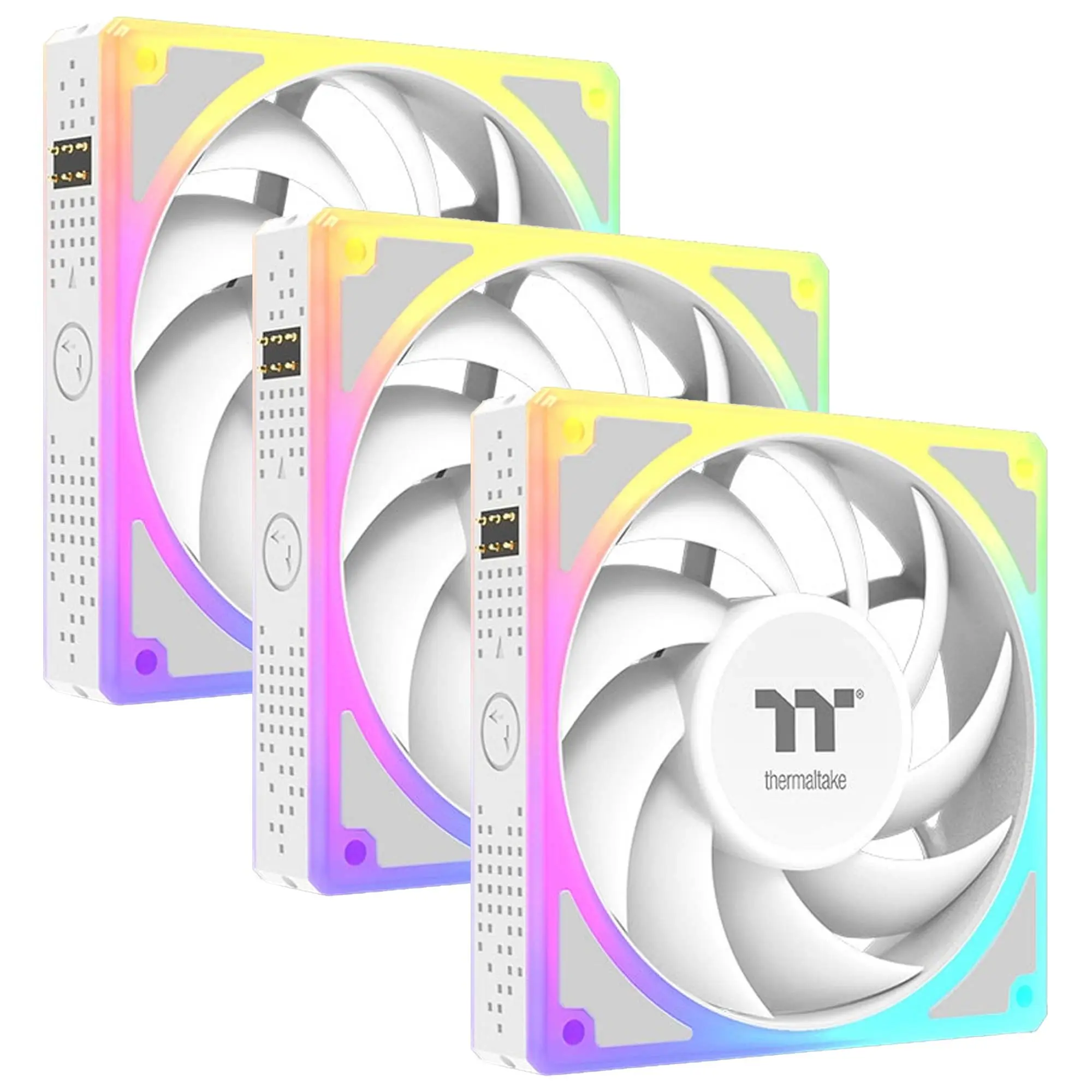Thermaltake ToughFan EX140 ARGB Sync PC Cooling Fan, 140mm, Bianco - Kit 3 Pezzi