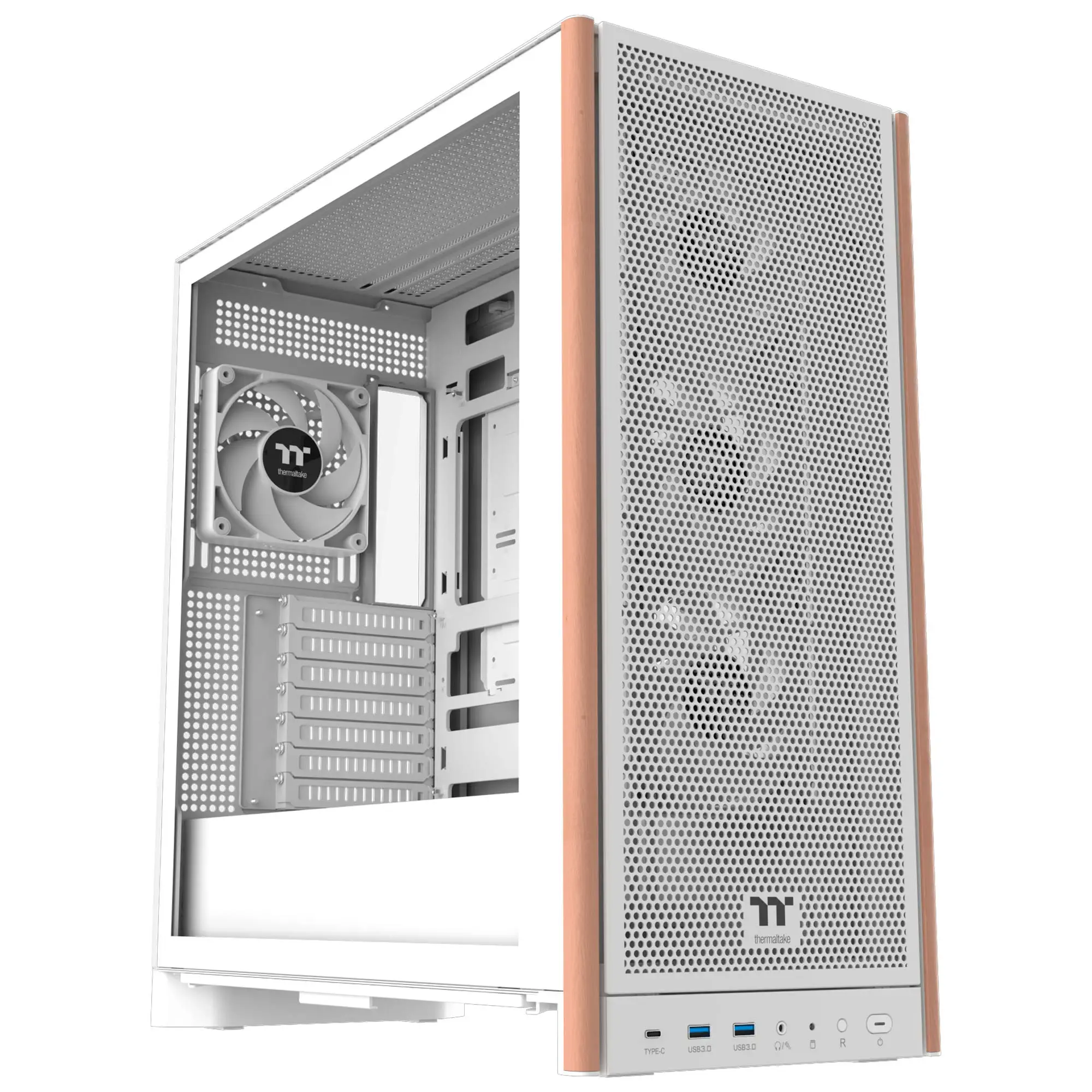 Thermaltake S370 WS, Vetro Temperato - Bianco