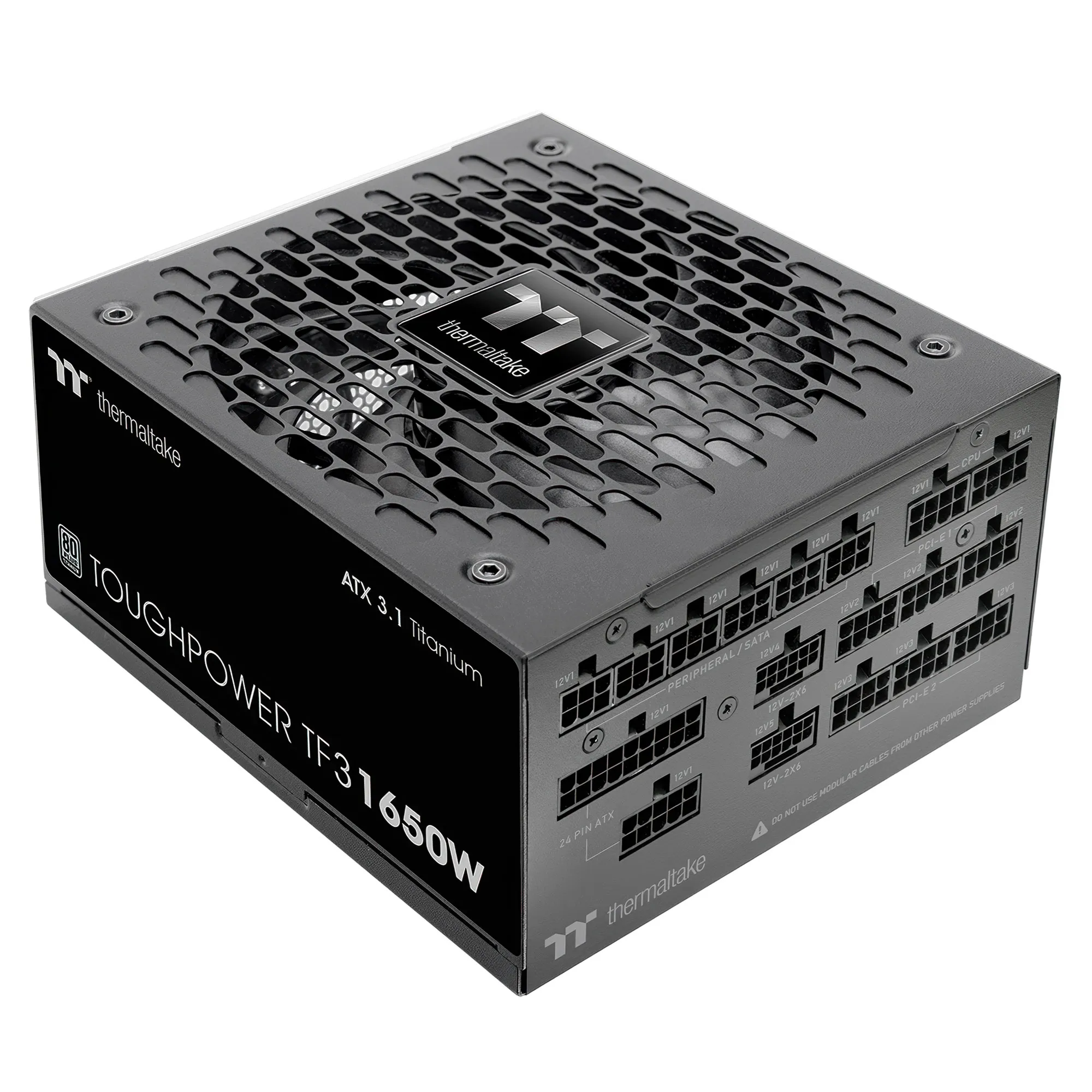 Thermaltake Toughpower TF3 80 Plus Titanium PSU, Modulare - 1.650 Watt