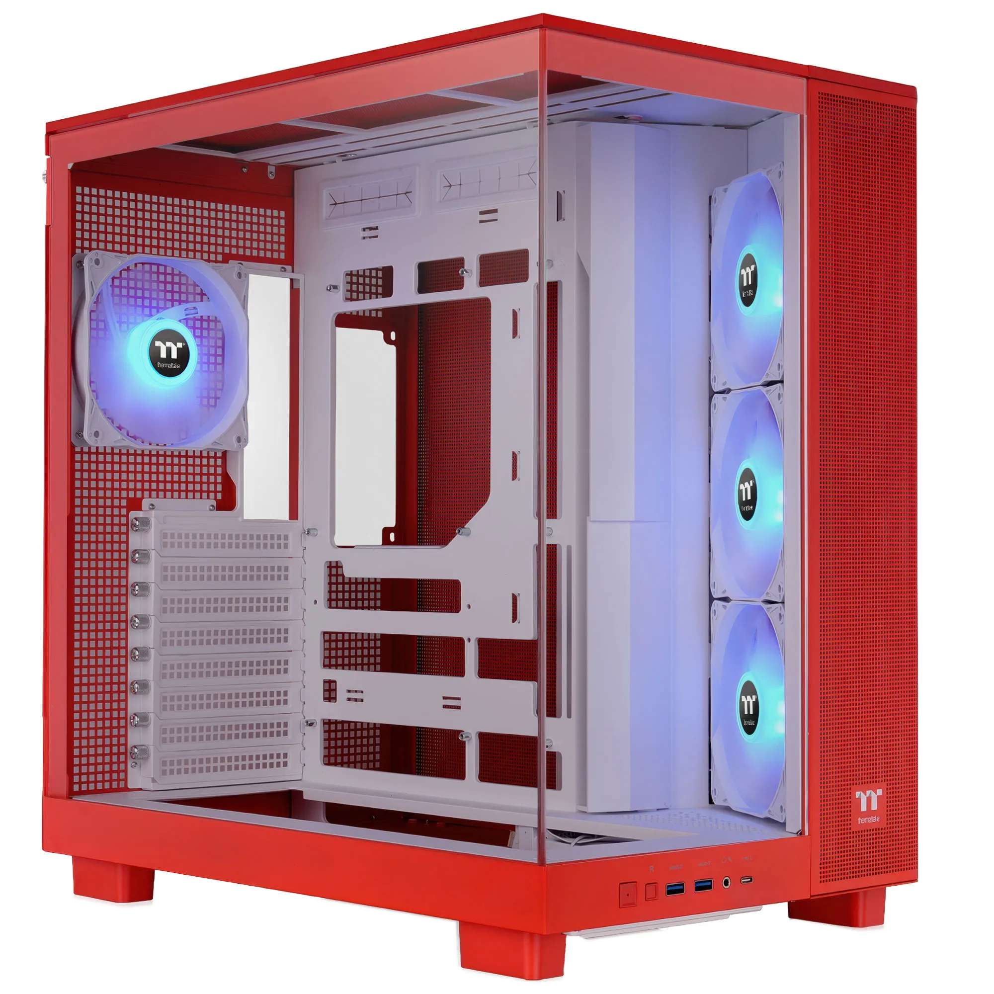 Thermaltake View 380 XL TG ARGB, Vetro Temperato - Flaming Orange