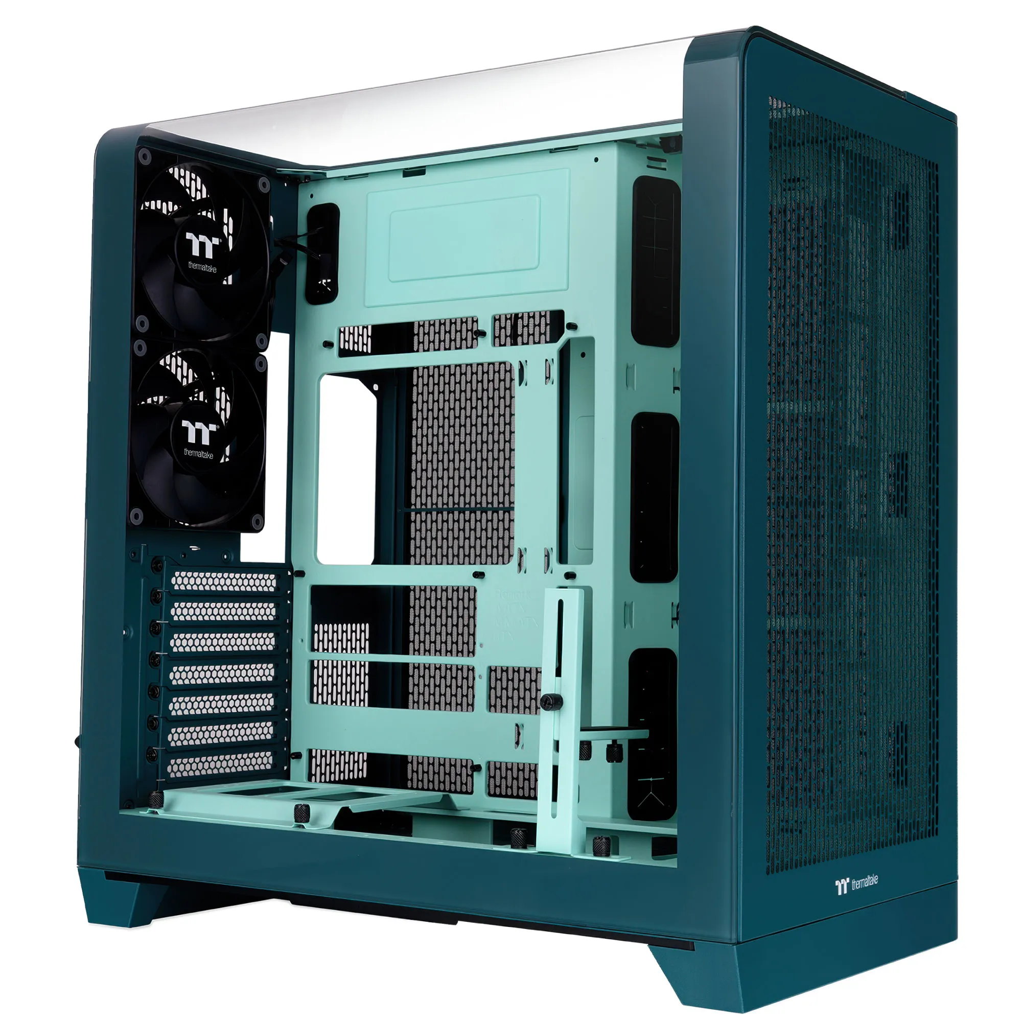 Thermaltake View 390 Air, Vetro Temperato - Transformative Teal