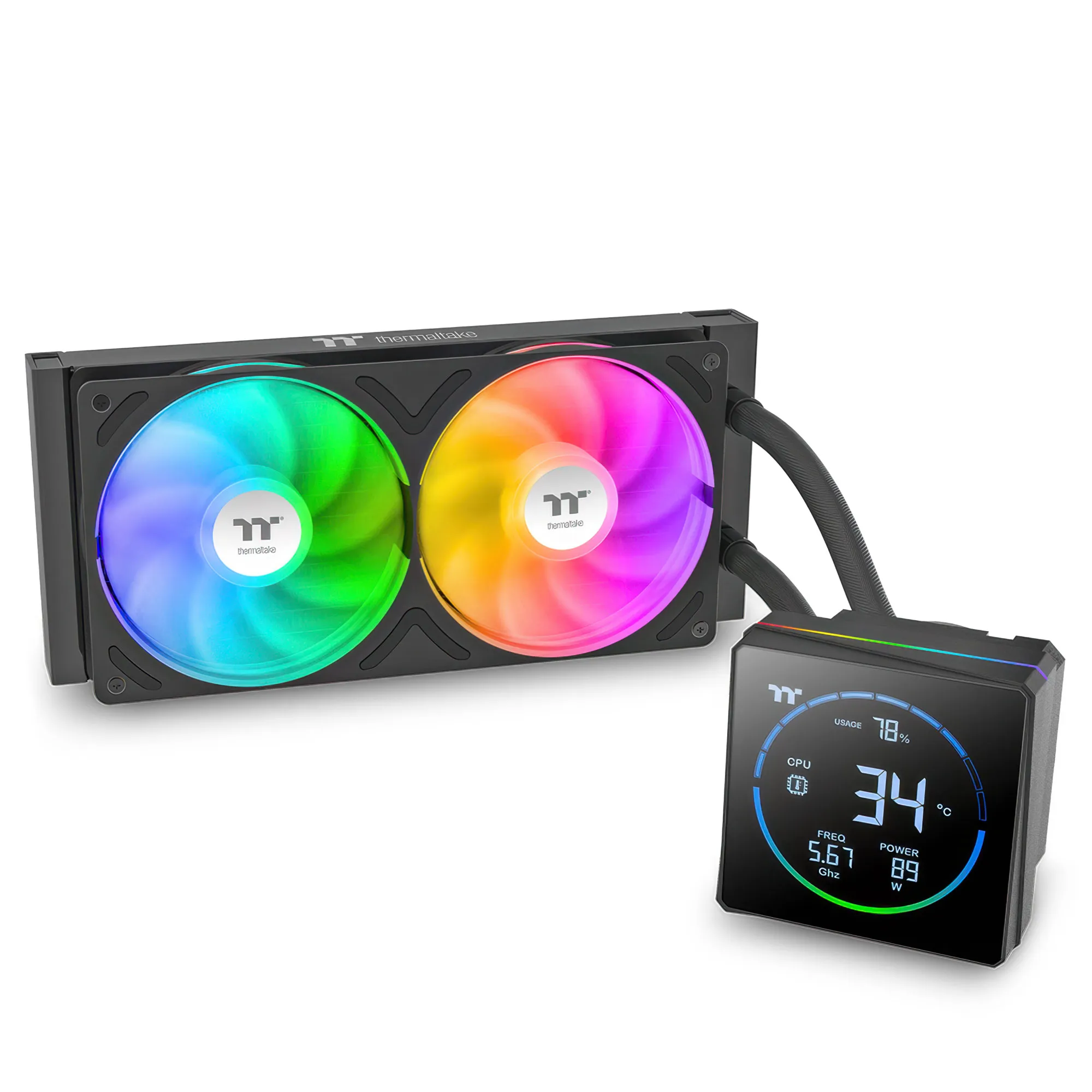 Thermaltake TH240-S V3 ARGB Sync - Dissipatore AIO Liquid Cooler 240mm Nero
