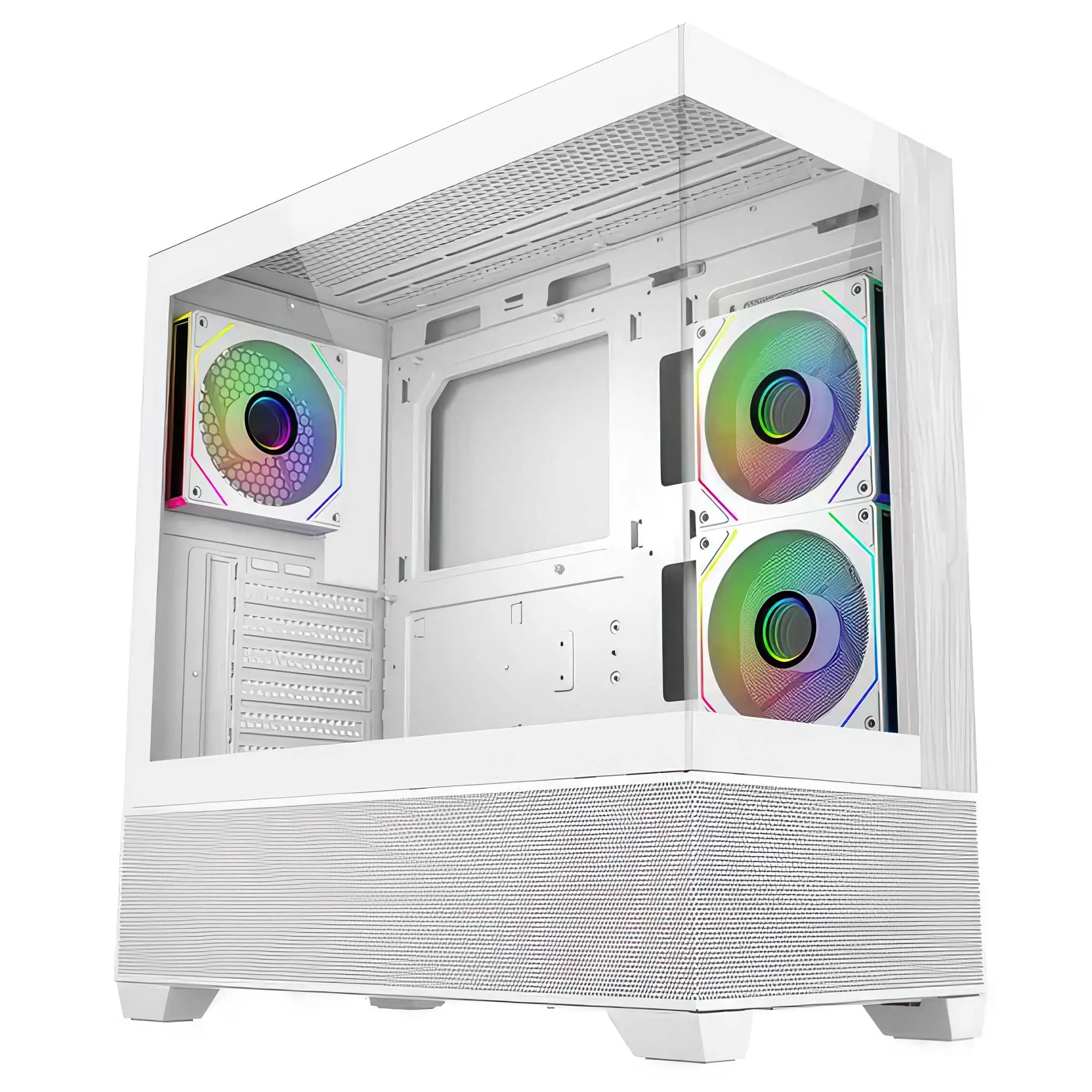 Cooler Master Elite 690 Wood - Bianco