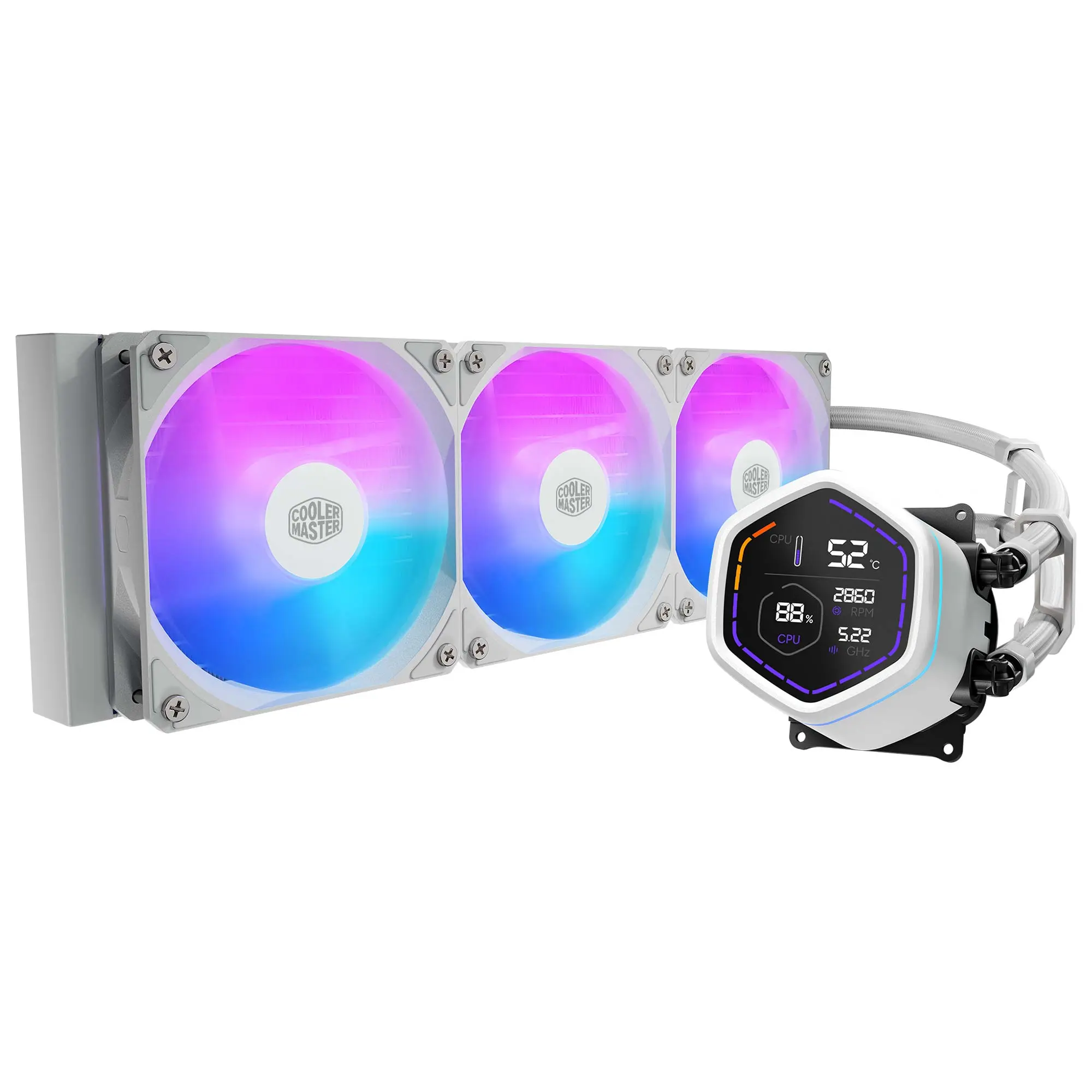 Cooler Master MasterLiquid Core Nex Digital ARGB AIO - Bianco - 360 mm