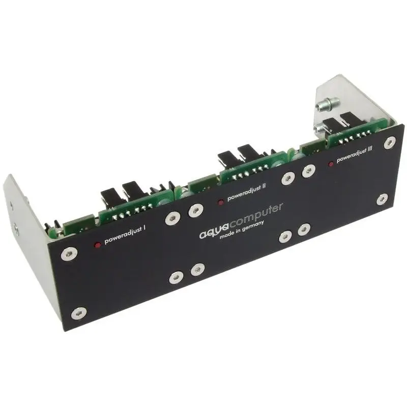 aqua computer Supporto per Poweradjust 2 USB in Alluminio - Nero