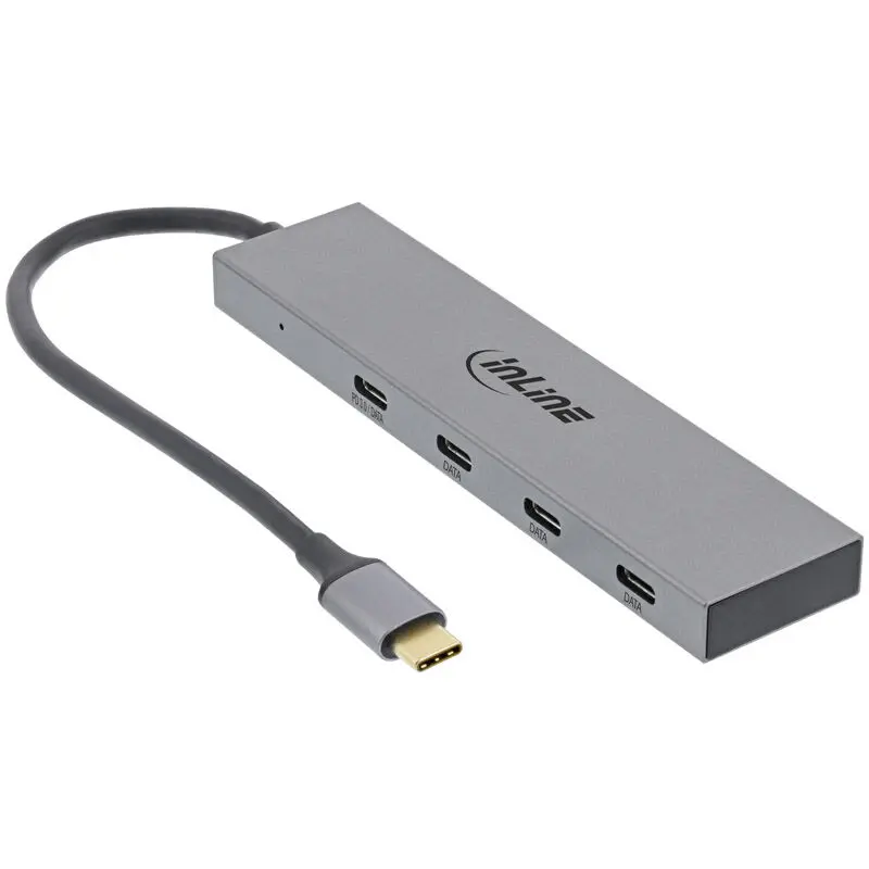 InLine HUB USB-C, USB 3.2, 4x USB Type-C