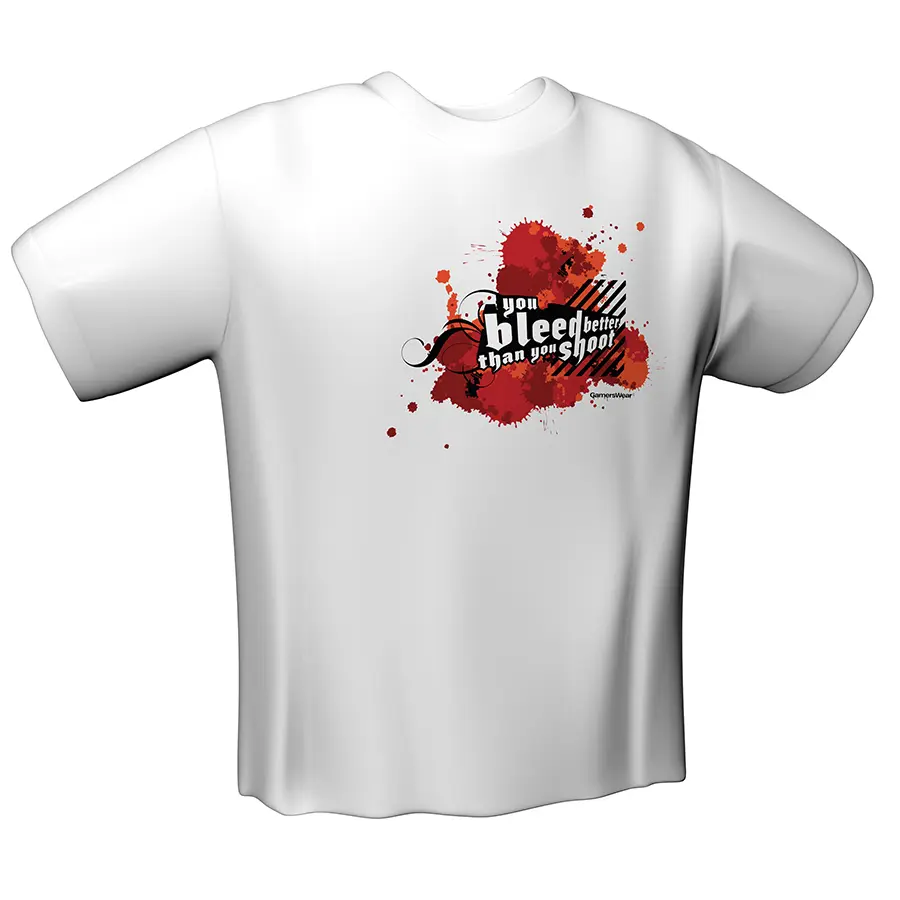 GamersWear You Bleed Better T-Shirt White (M)