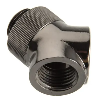 EK Water Blocks EK-CSQ Adattatore 45° 1/4 - Nero Nickel