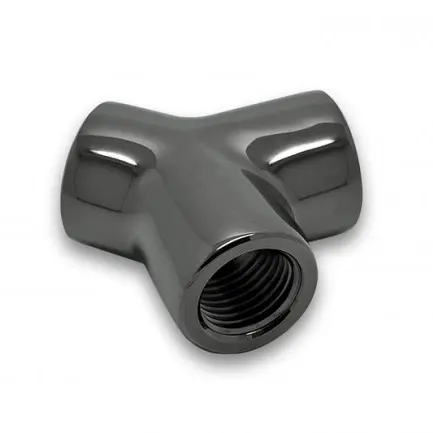 EK Water Blocks EK-AF Y-Splitter 3F G1/4 - Black Nickel