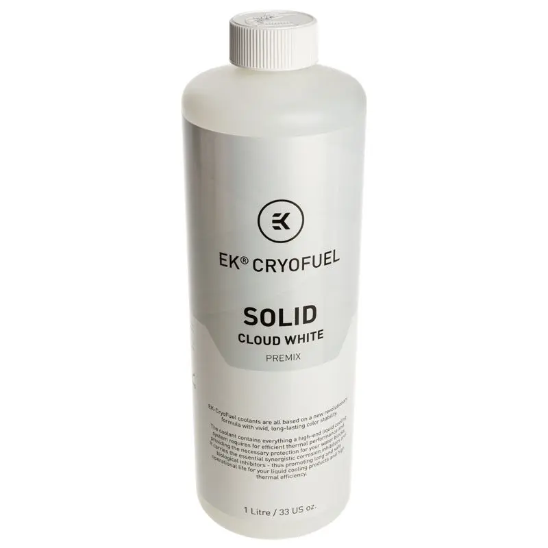 EK Water Blocks EK-CryoFuel Solid Cloud White 1000 mL - Bianco