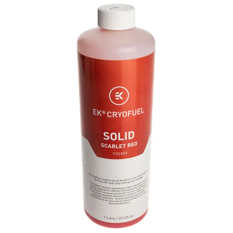 EK Water Blocks EK-CryoFuel Solid Scarlet Red 1000 mL - Rosso