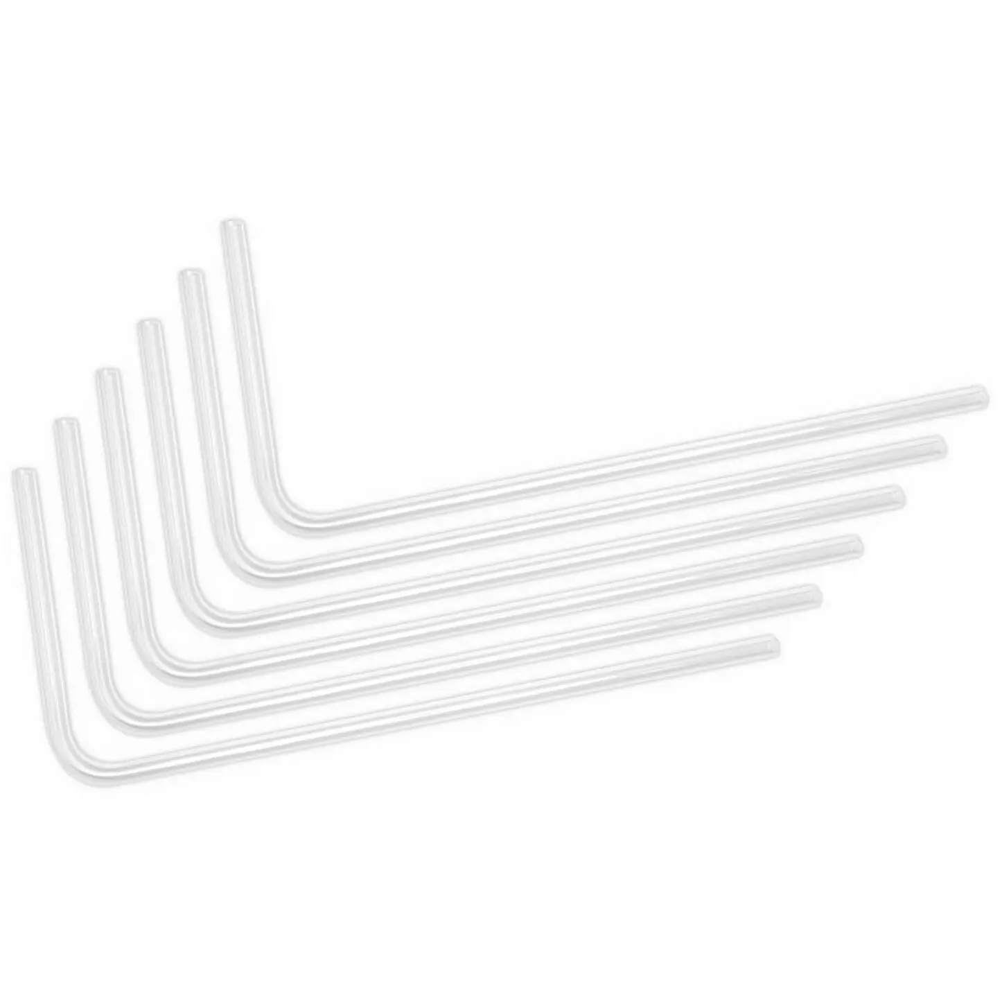 EK Water Blocks EK-Loop Hard Tube 14mm 0.8m Pre-Bent 90° - Acrylic (6pcs)
