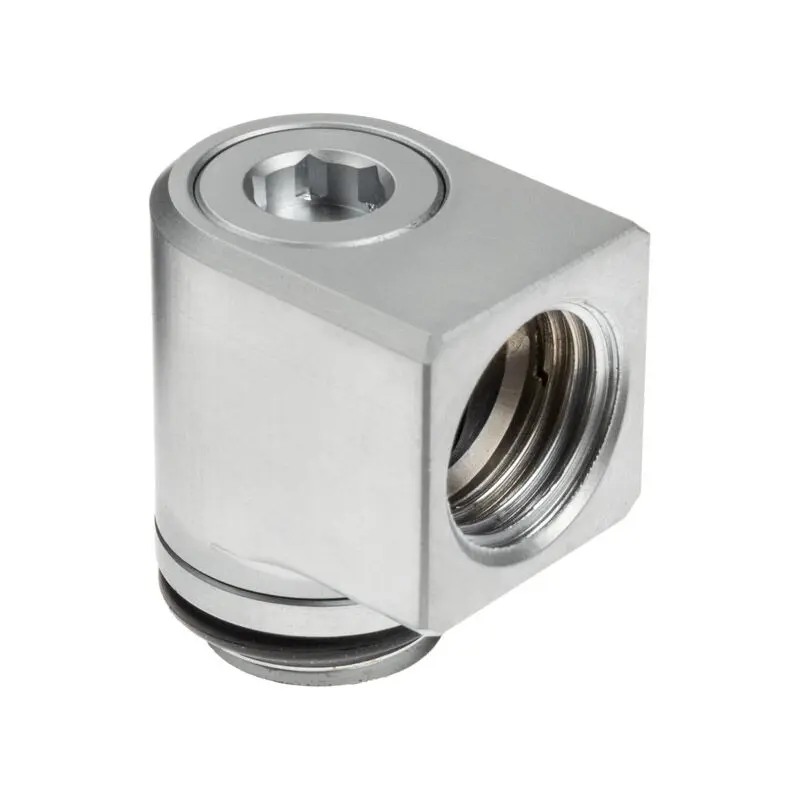 EK Water Blocks EK-Quantum Torque Micro Rotary 90° - Satin Titanium