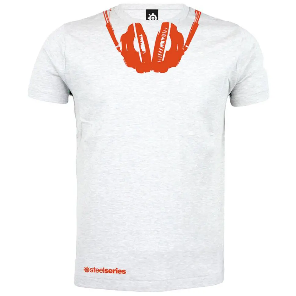 SteelSeries T-Shirt Siberia Edition - Bianco/Arancione, Taglia L