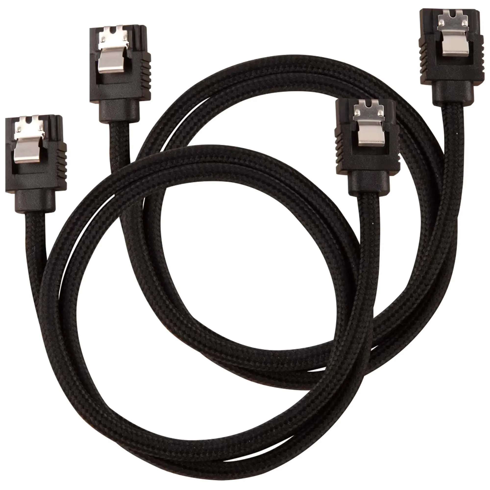 Corsair Premium Sleeved SATA Cable - SATA 6Gbps 60cm, Nero