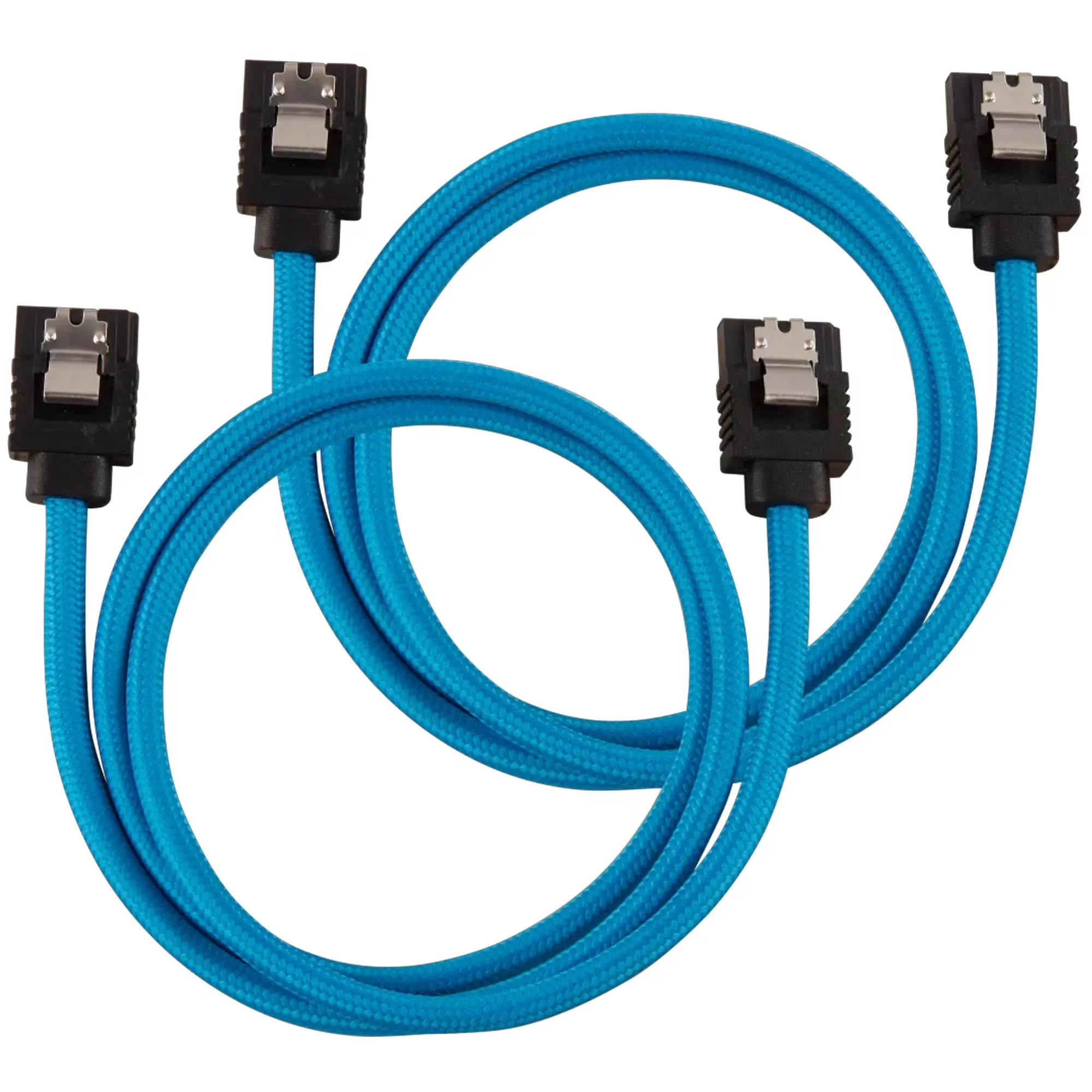 Corsair Premium Sleeved SATA Cable - SATA 6Gbps 60cm, Blu