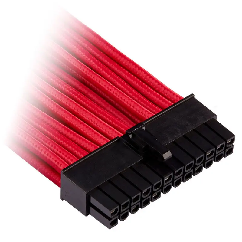 Corsair Premium Sleeved ATX 24-pin, Type 4 (Generation 4) - Rosso