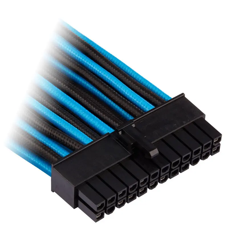 Corsair Premium Sleeved ATX 24-pin, Type 4 (Generation 4) - Blu/Nero