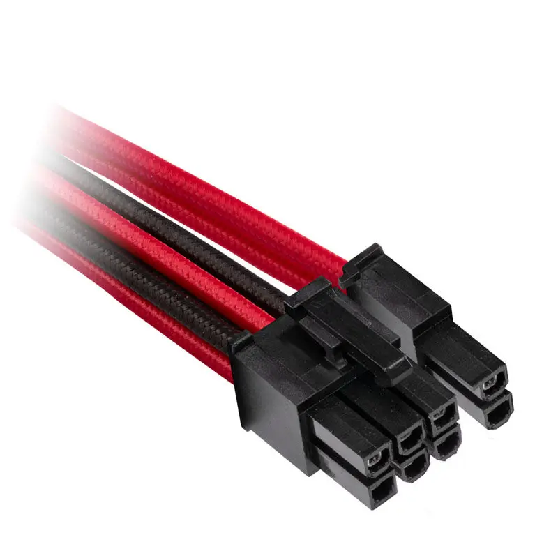 Corsair Premium Sleeved Split PCIe cable, Type 4 (Generation 4) - Rosso/Nero