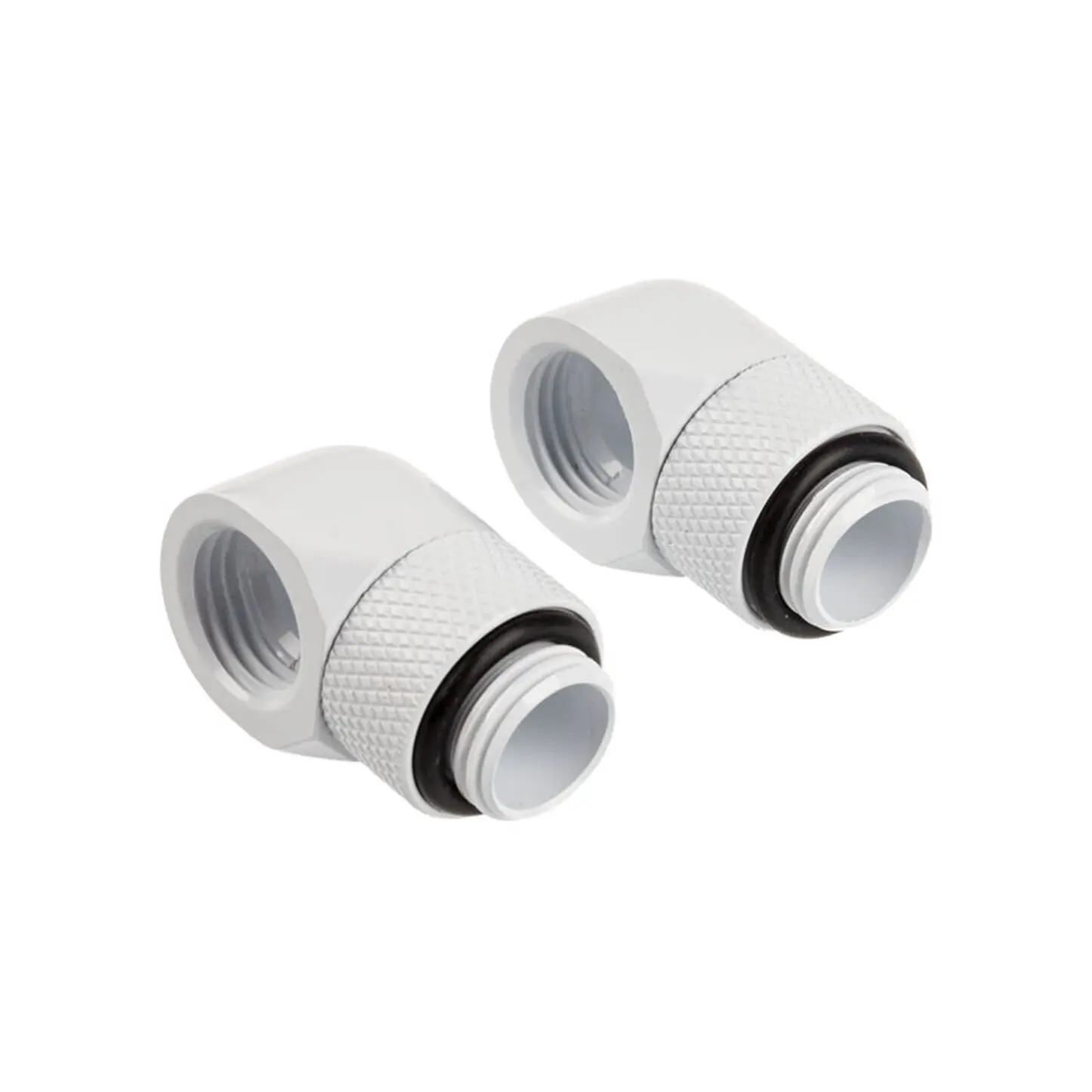 Corsair Hydro X Adattatore XF 90° / G1/4 - 2x, Bianco