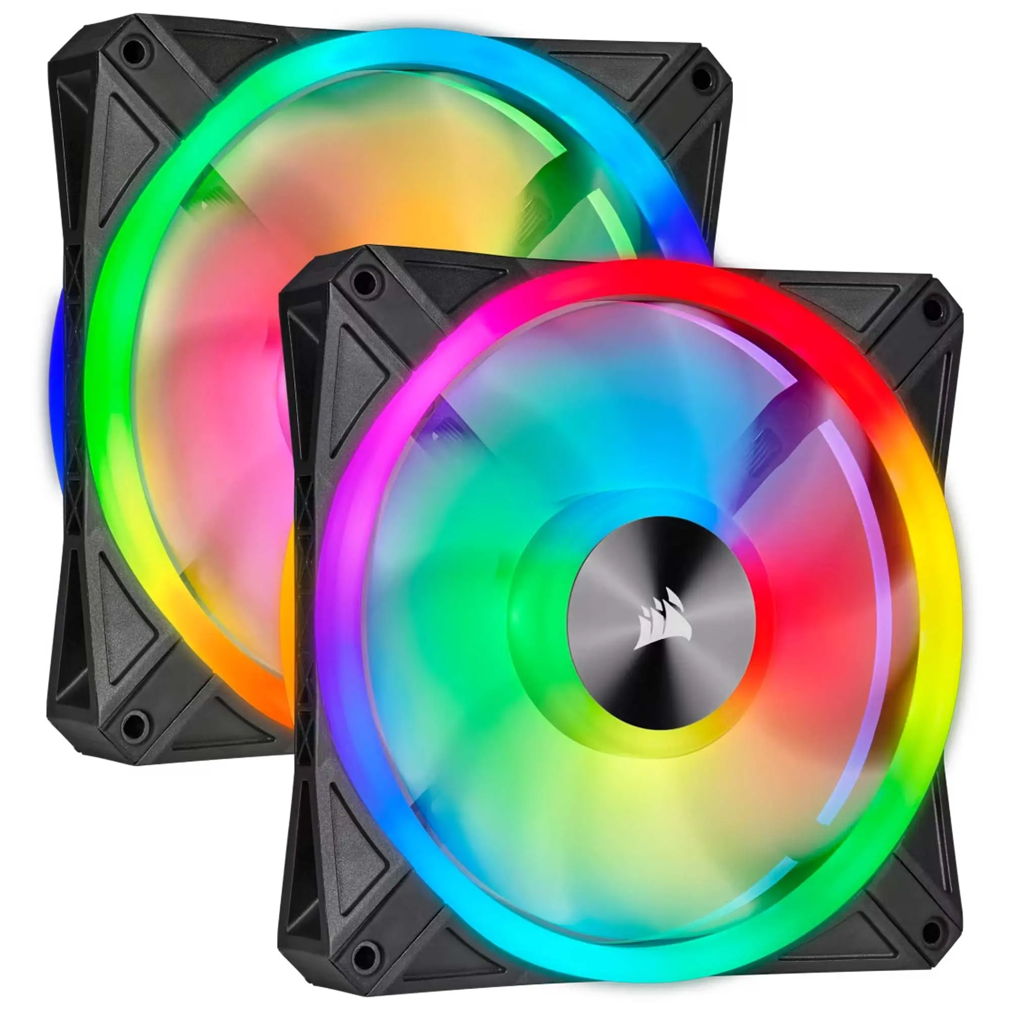 Corsair QL Series QL140 RGB LED, 140mm - Kit 2 Ventole & Lighting Node CORE