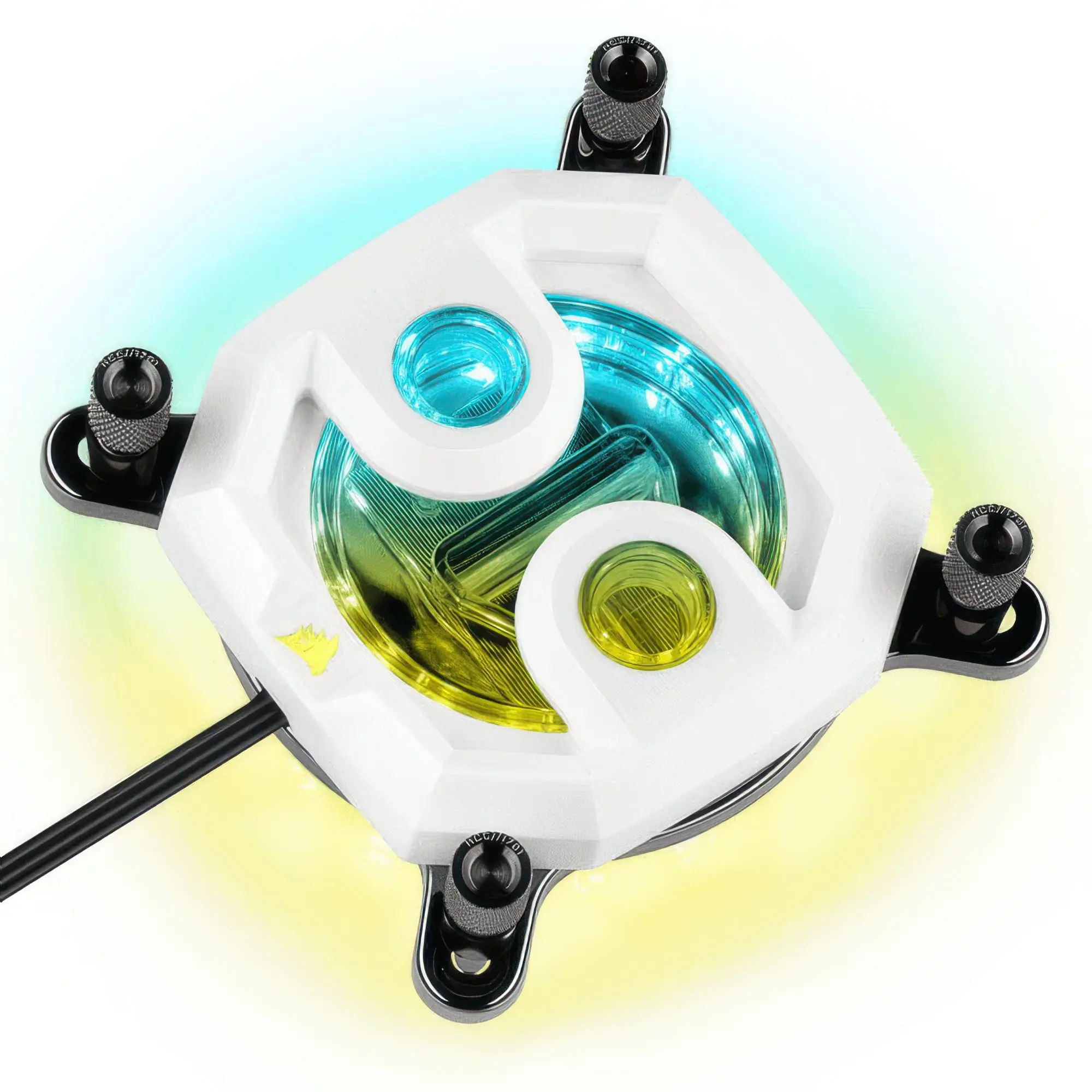 Corsair Hydro X CPU Waterblock RGB serie XC7, Bianco - Socket 1200 / AM4