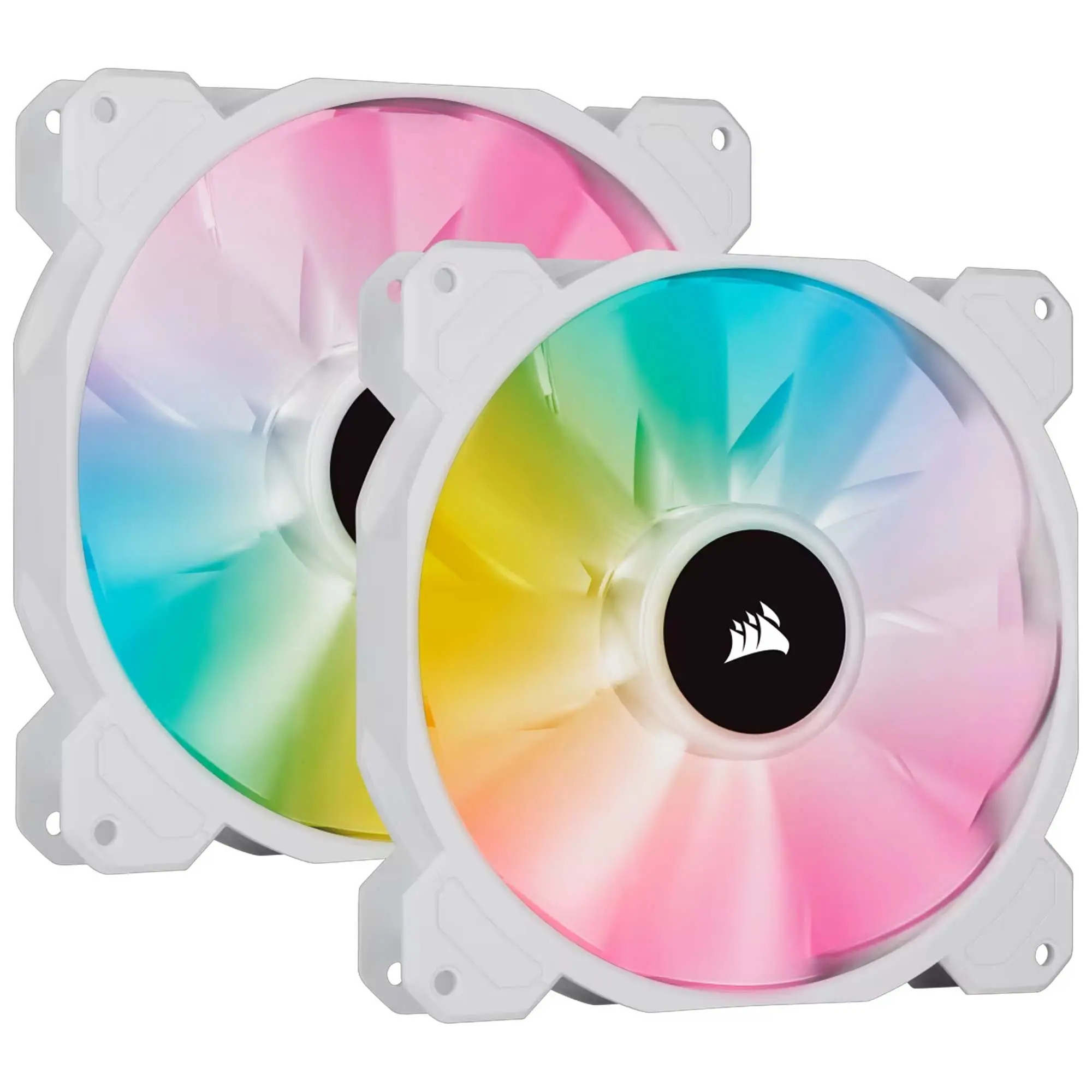 Corsair iCUE SP140 RGB ELITE Performance 140mm PWM Fan, Dual Pack, Bianco - 140 mm