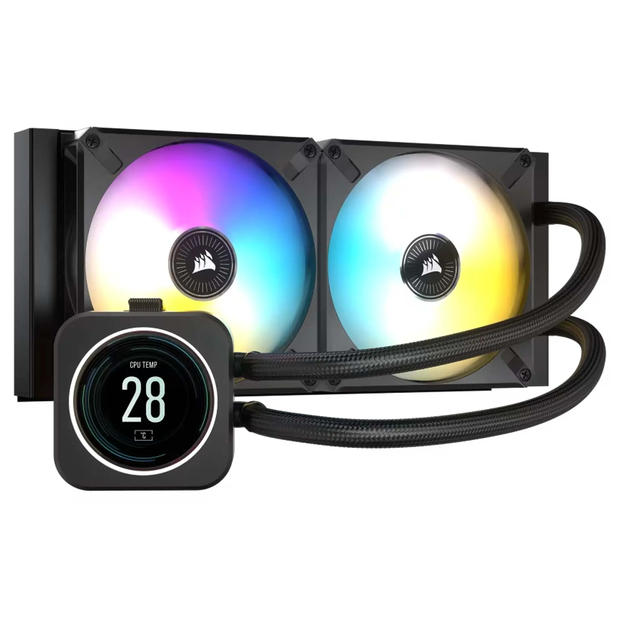Corsair iCUE H100i ELITE LCD Liquid CPU Cooler - 240 mm