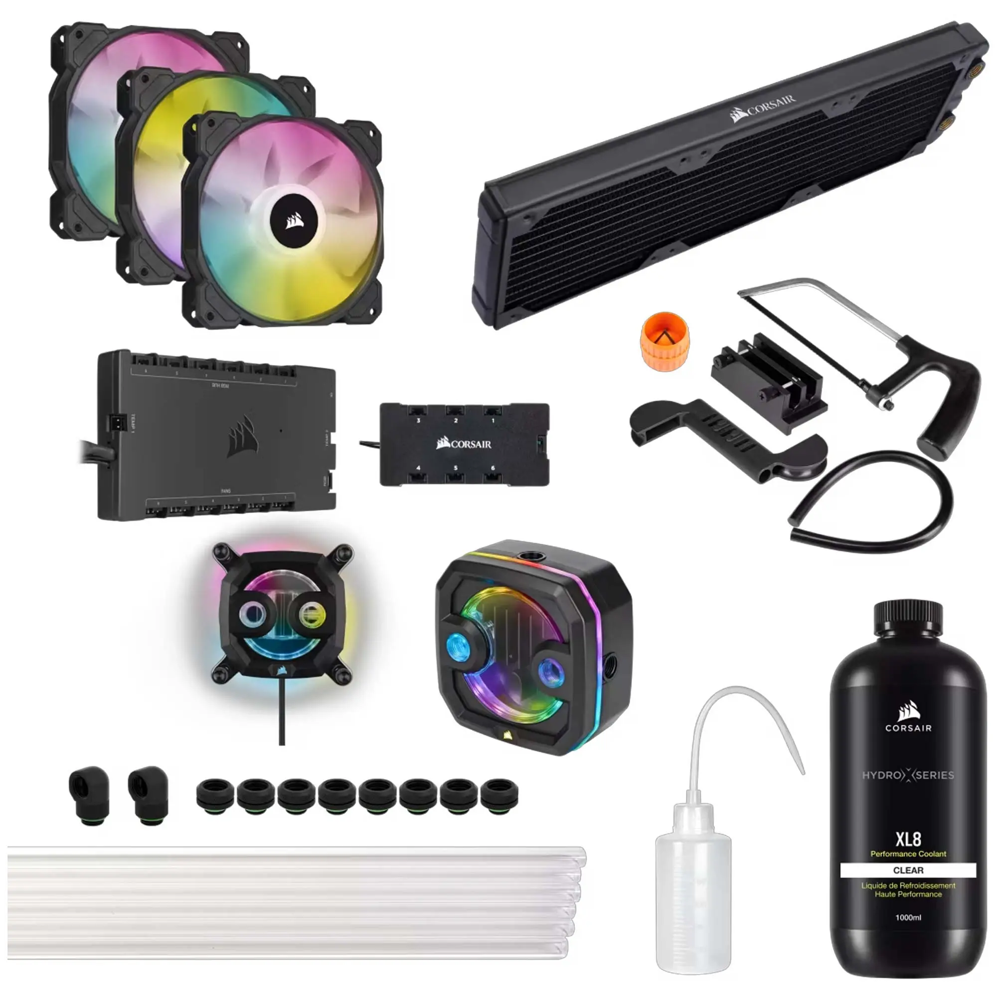 Corsair Kit di Raffreddamento Custom Hydro X Series iCUE XH303i RGB PRO - Nero