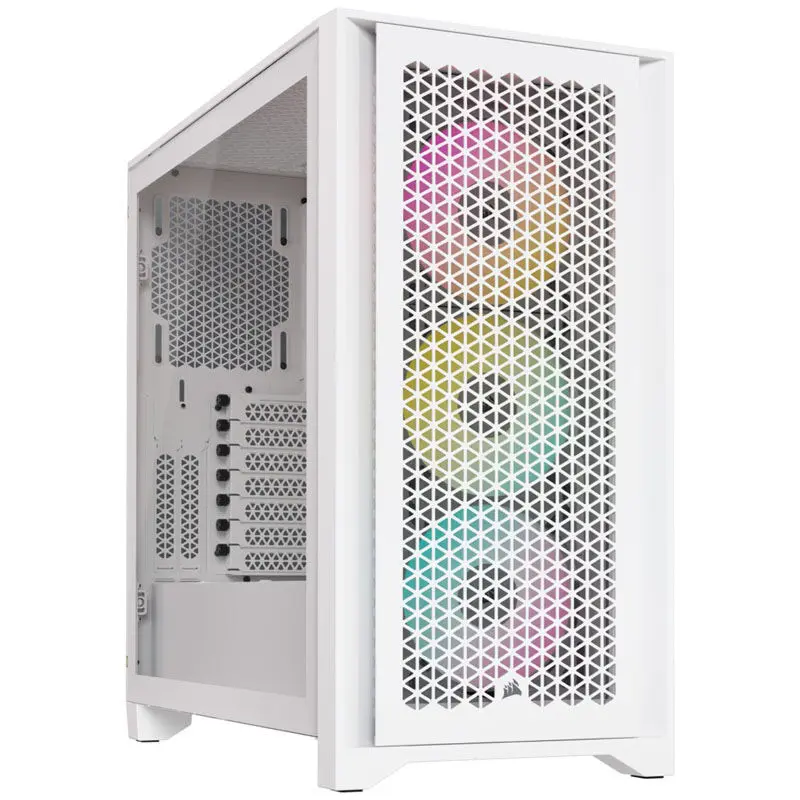 Corsair 4000D RGB Airflow Tempered Glass - Bianco con Finestra