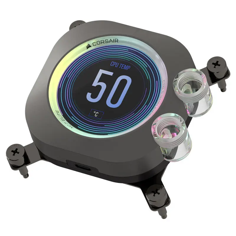 Corsair Hydro X CPU Waterblock XC7 RGB Elite LCD, Nero - 1700 / AM4 / AM5