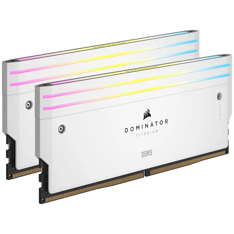 Corsair Dominator Titanium RGB DDR5 6600MHz C32, Bianco - 32GB (2x16GB)