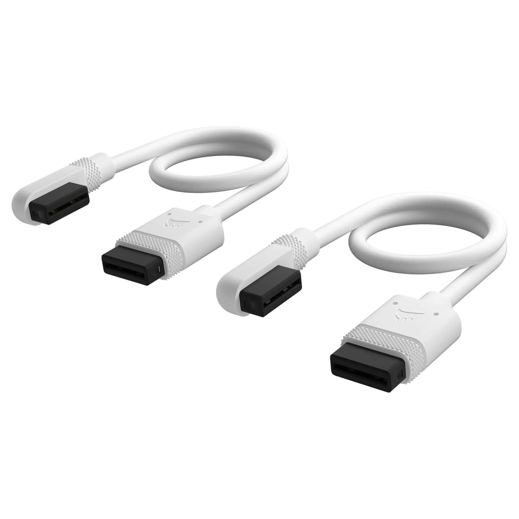 Corsair iCUE LINK Cable, 2x 200mm con Connettore 90° - Bianco