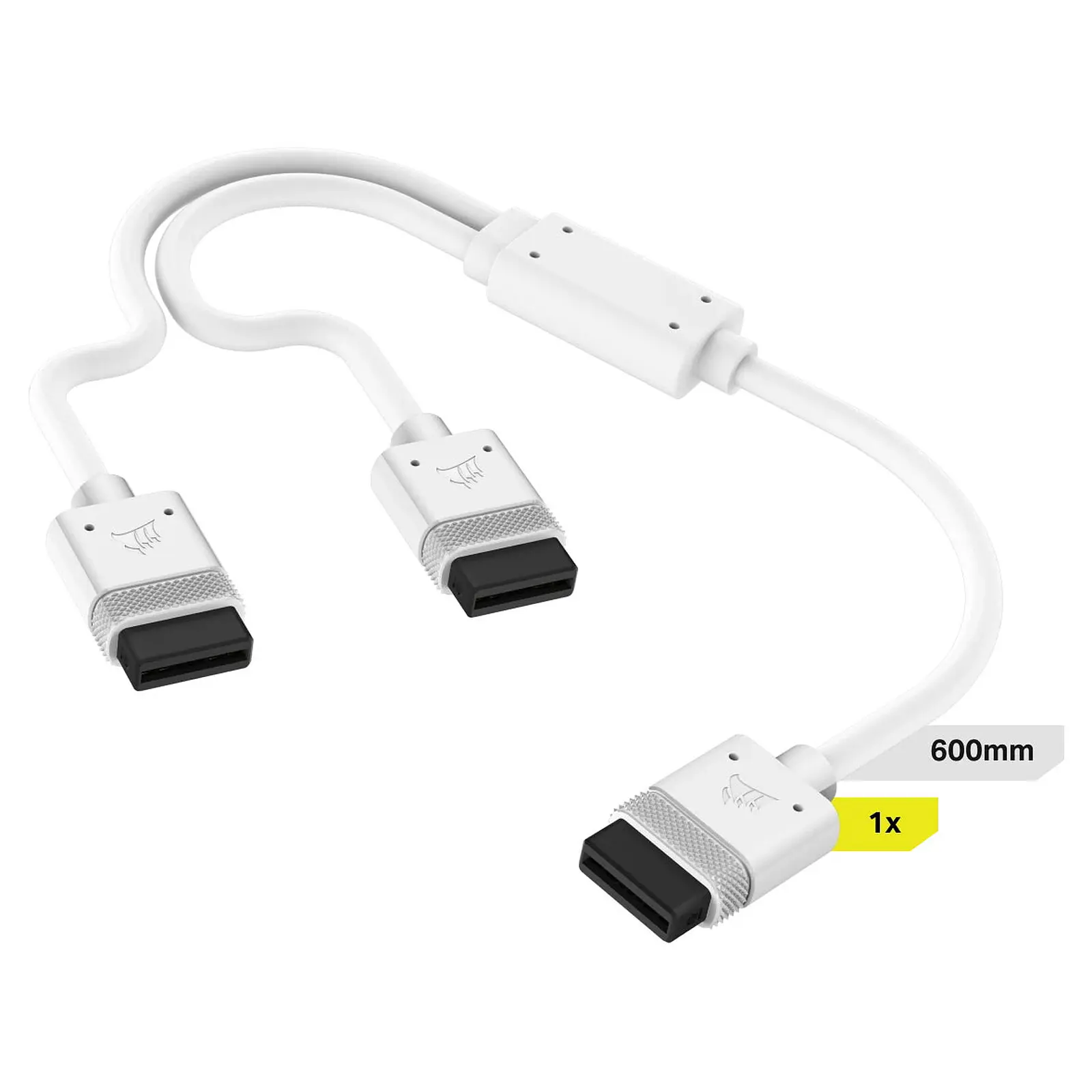 Corsair iCUE LINK Cable, 1x Cavo sdoppiatore a Y - Bianco